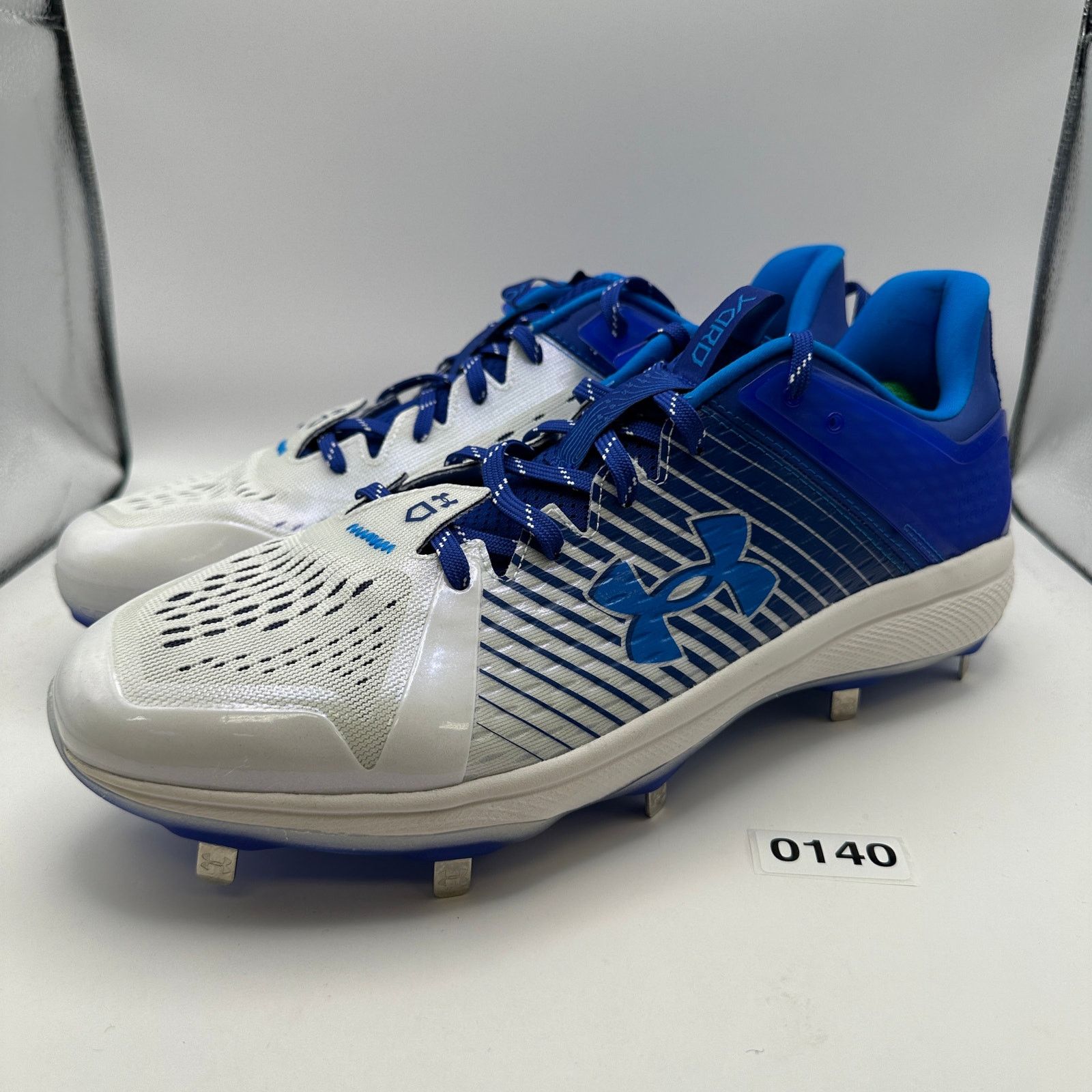 Under Armour UNDER ARMOUR Men's 15 Yard Low Baseball Metal Cleats Blue Size US 15 / EU 48 - 2 Thumbnail