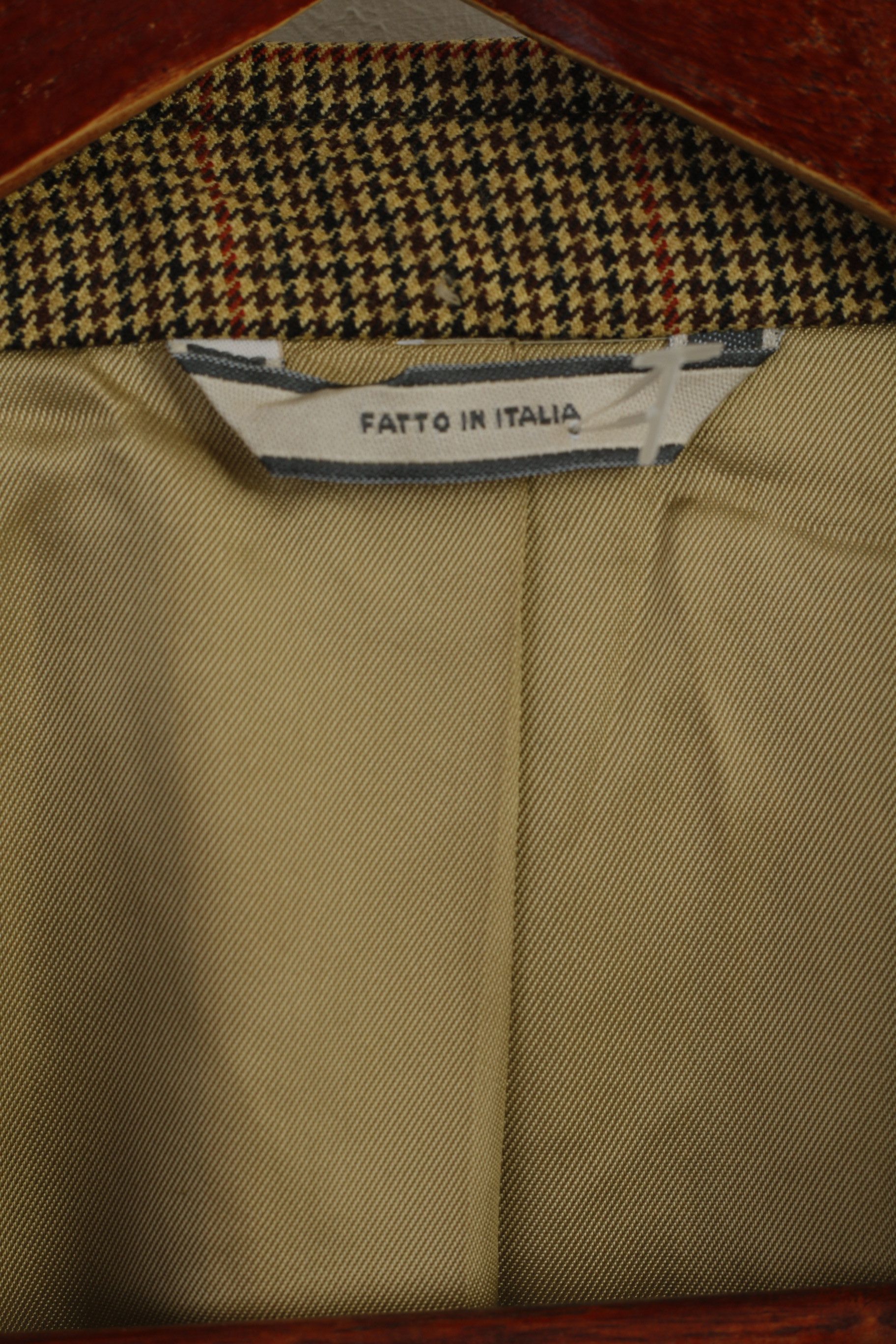 Vintage Sartoria Italiana Rinascente Men 52 42 Blazer Brown 9013 Size 42R - 4 Thumbnail