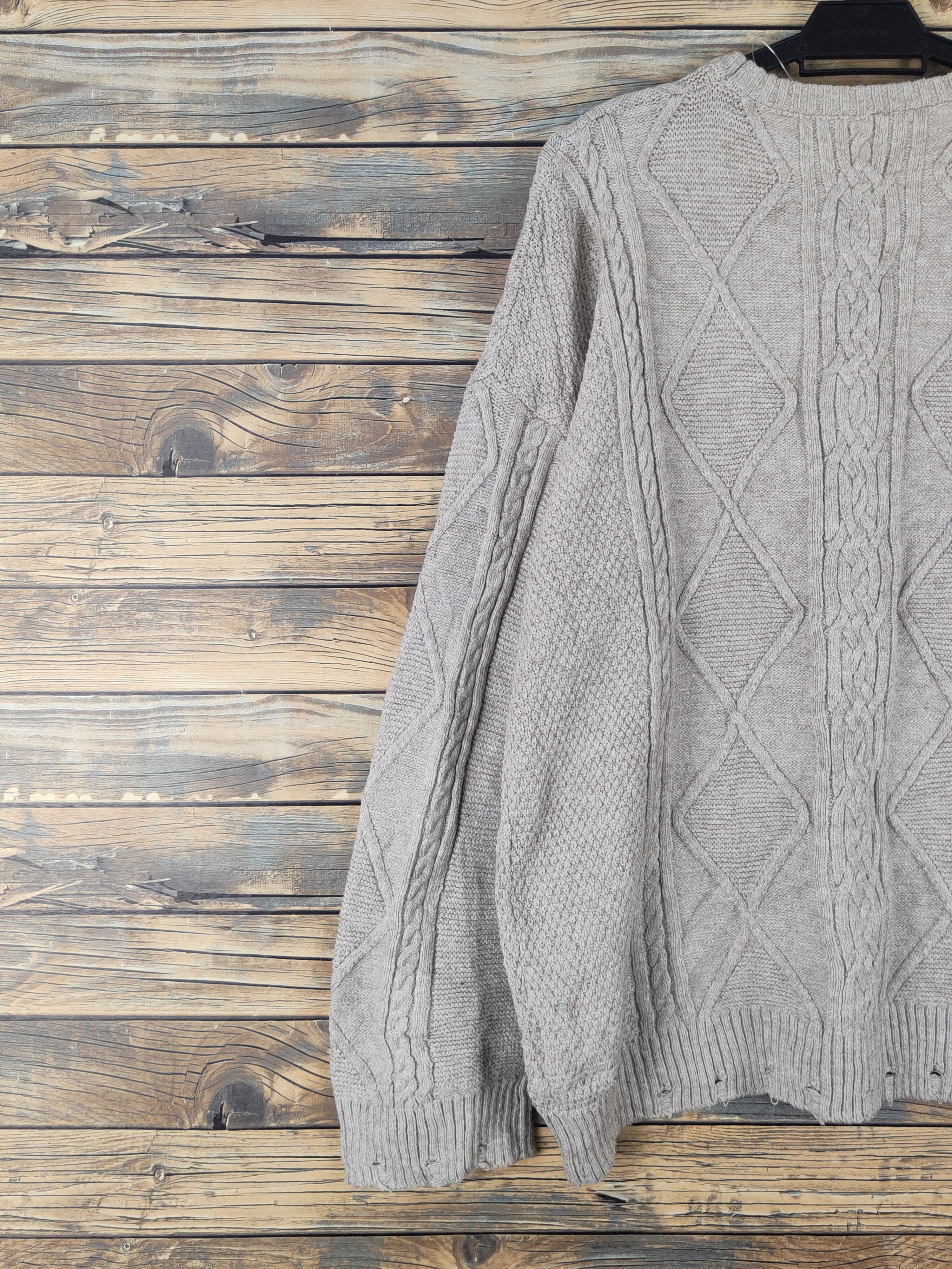 Aran Isles Knitwear Pivot Door Beige Knitwear Sweatshirts #W1817 Size US L / EU 52-54 / 3 - 8 Thumbnail