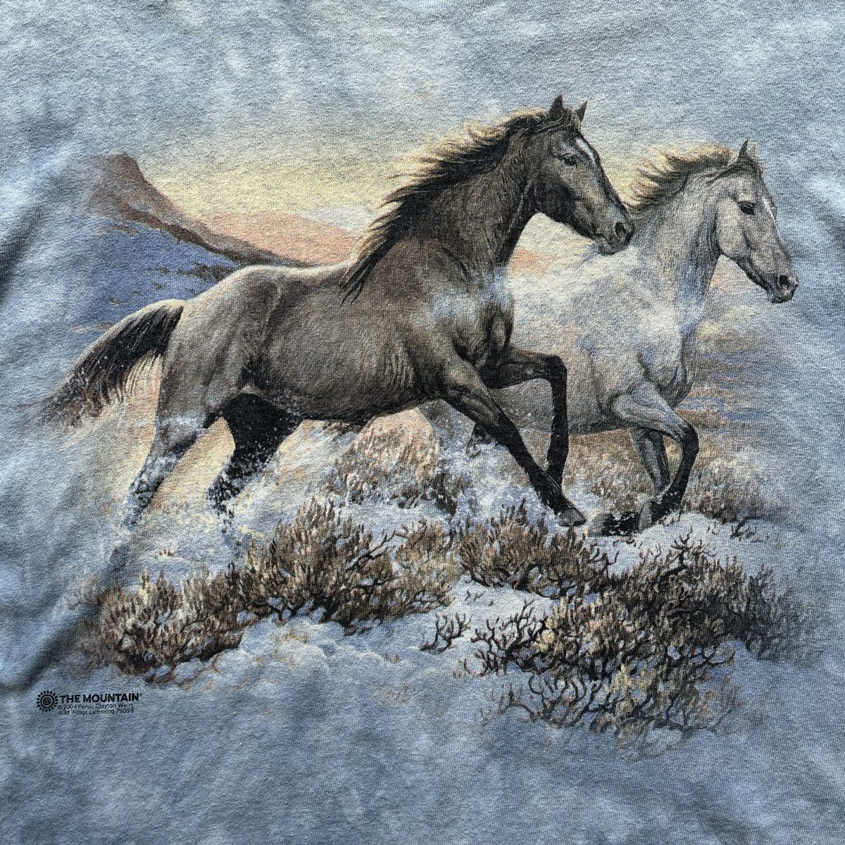 The Mountain Tye Dye Running Horses The Mountain TShirt Size US M / EU 48-50 / 2 - 11 Thumbnail