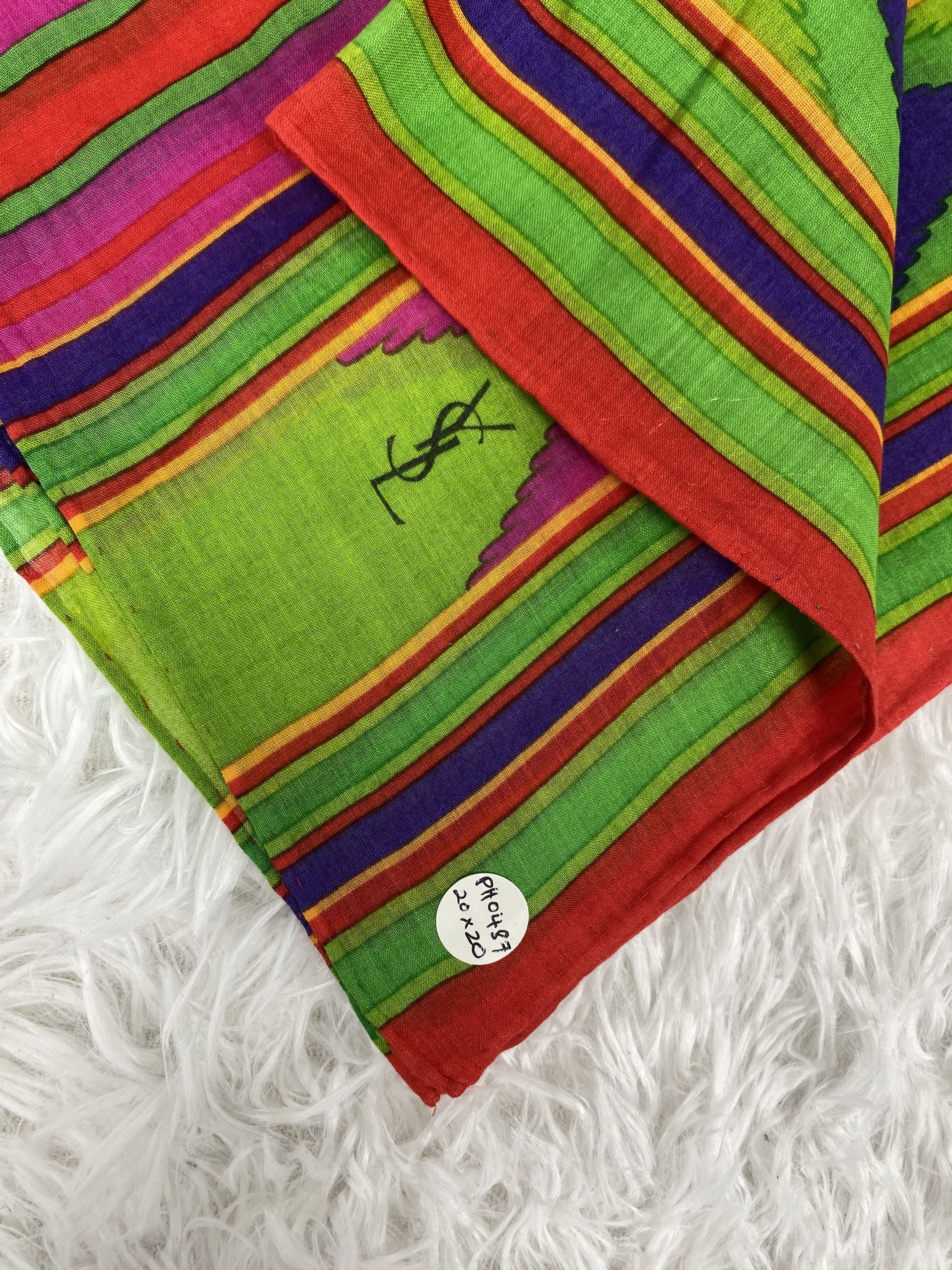 Yves Saint Laurent Vintage YSL Handkerchief Neckerchief PH0487 Size ONE SIZE - 2 Thumbnail