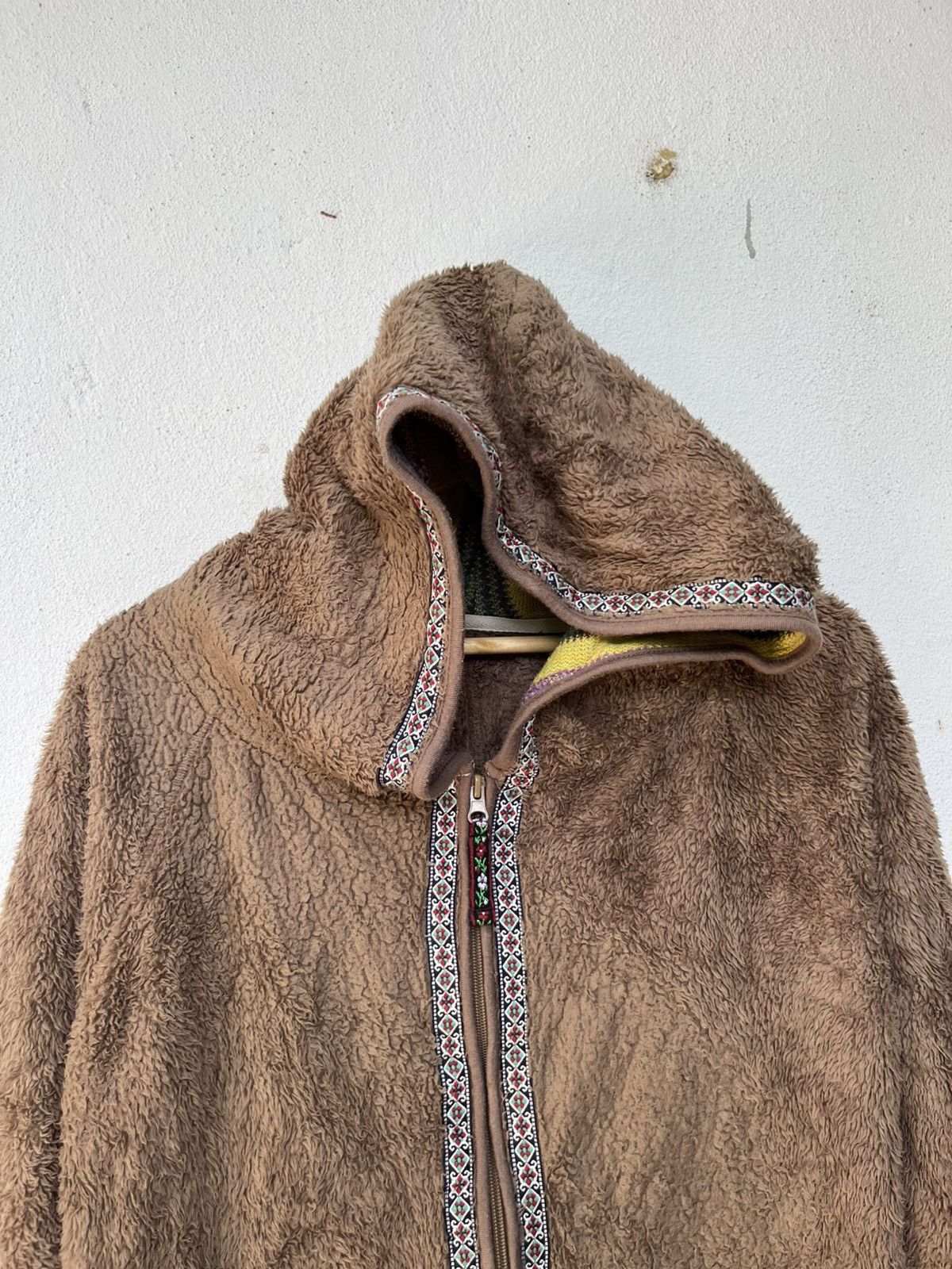If Six Was Nine 💥Navajo Tribal Motives Chimaiyo Faux Fur Hoodie Size US L / EU 52-54 / 3 - 5 Thumbnail