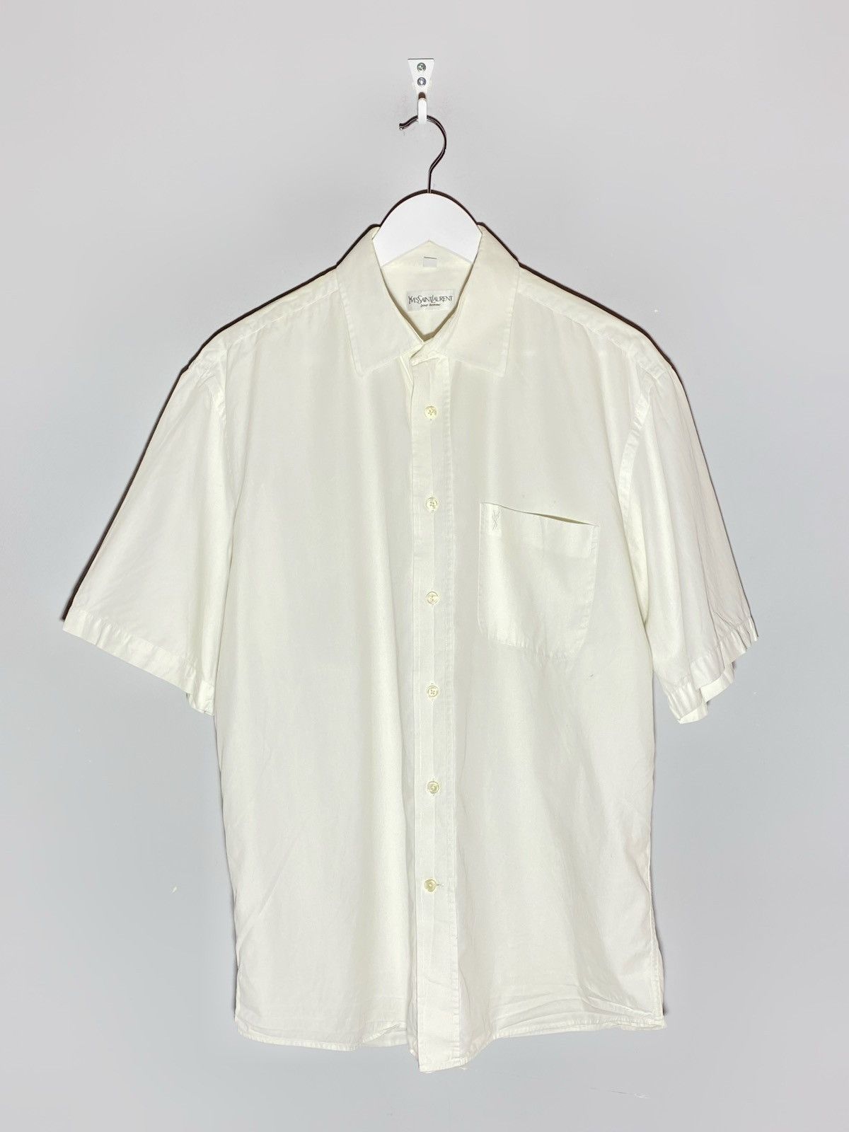 Yves Saint Laurent Vintage Yves Saint Laurent Short Sleeve Pocket Shirt Size US L / EU 52-54 / 3 - 1 Thumbnail