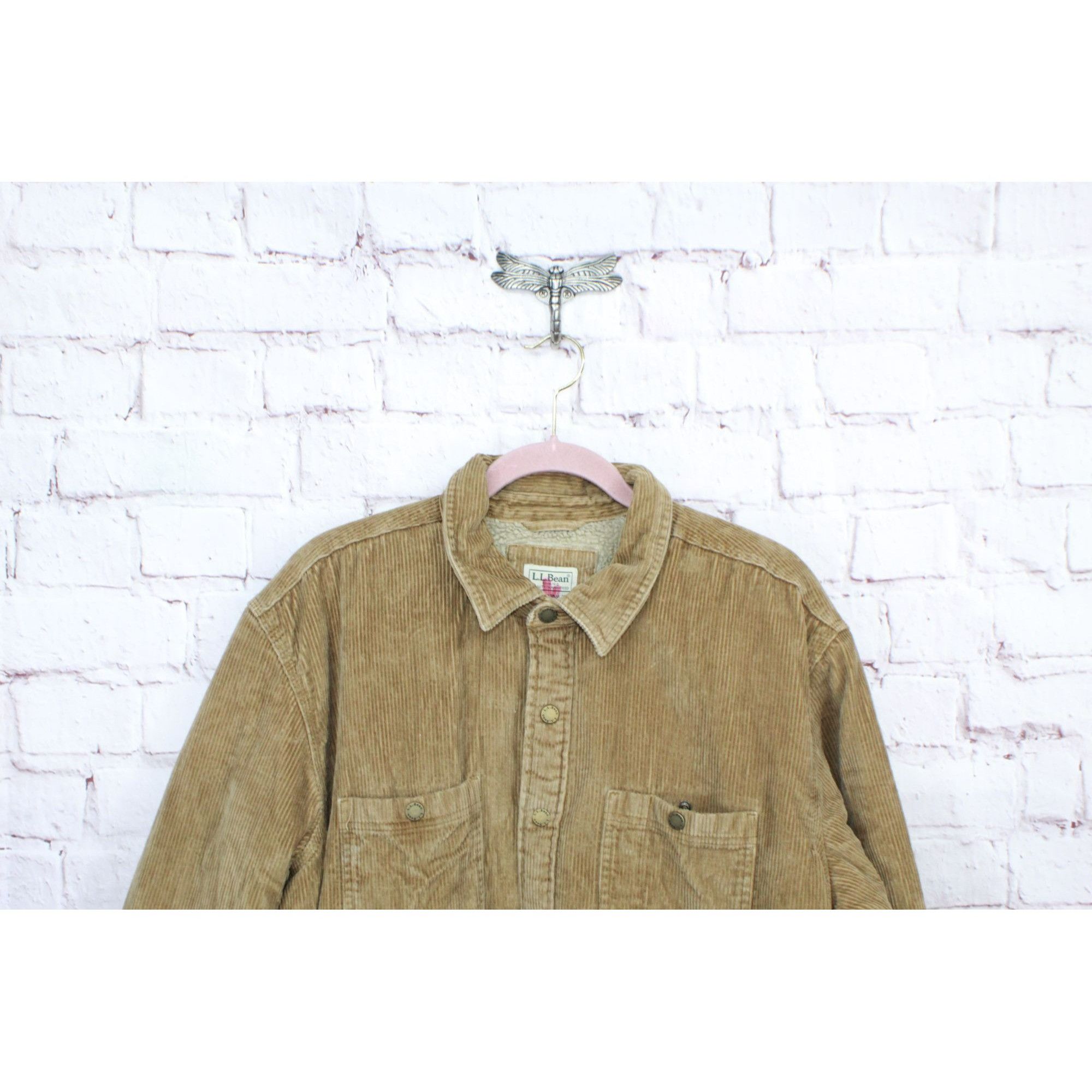 L.L. Bean LL Bean Mens Heritage Fleece Lined Shirt Jac Corduroy Size US XL / EU 56 / 4 - 2 Thumbnail