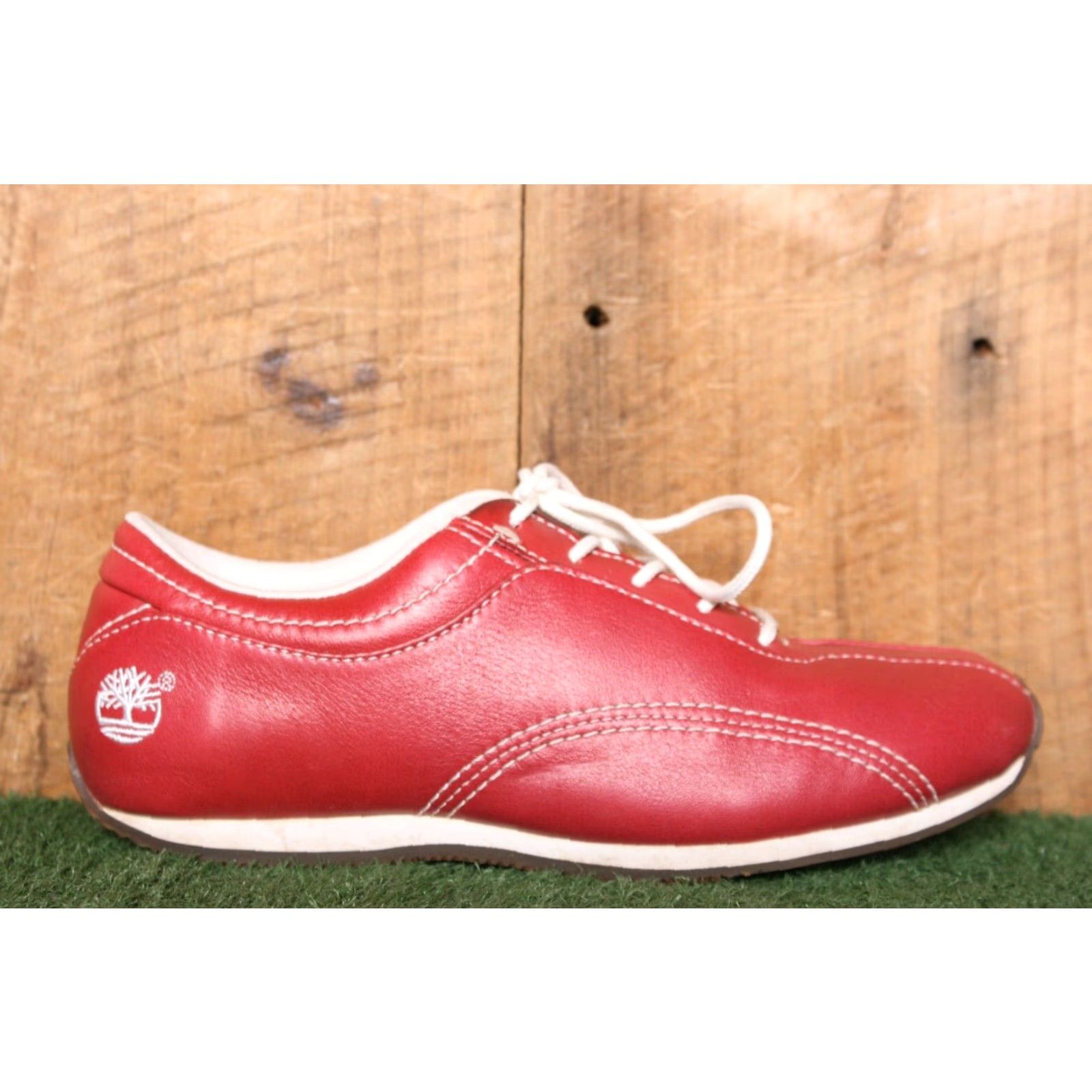 Timberland TIMBERLAND Red Leather Sneakers Women's 6M Sneaker Shoes Leather Red Womens Size US 6 / IT 36 - 2 Thumbnail