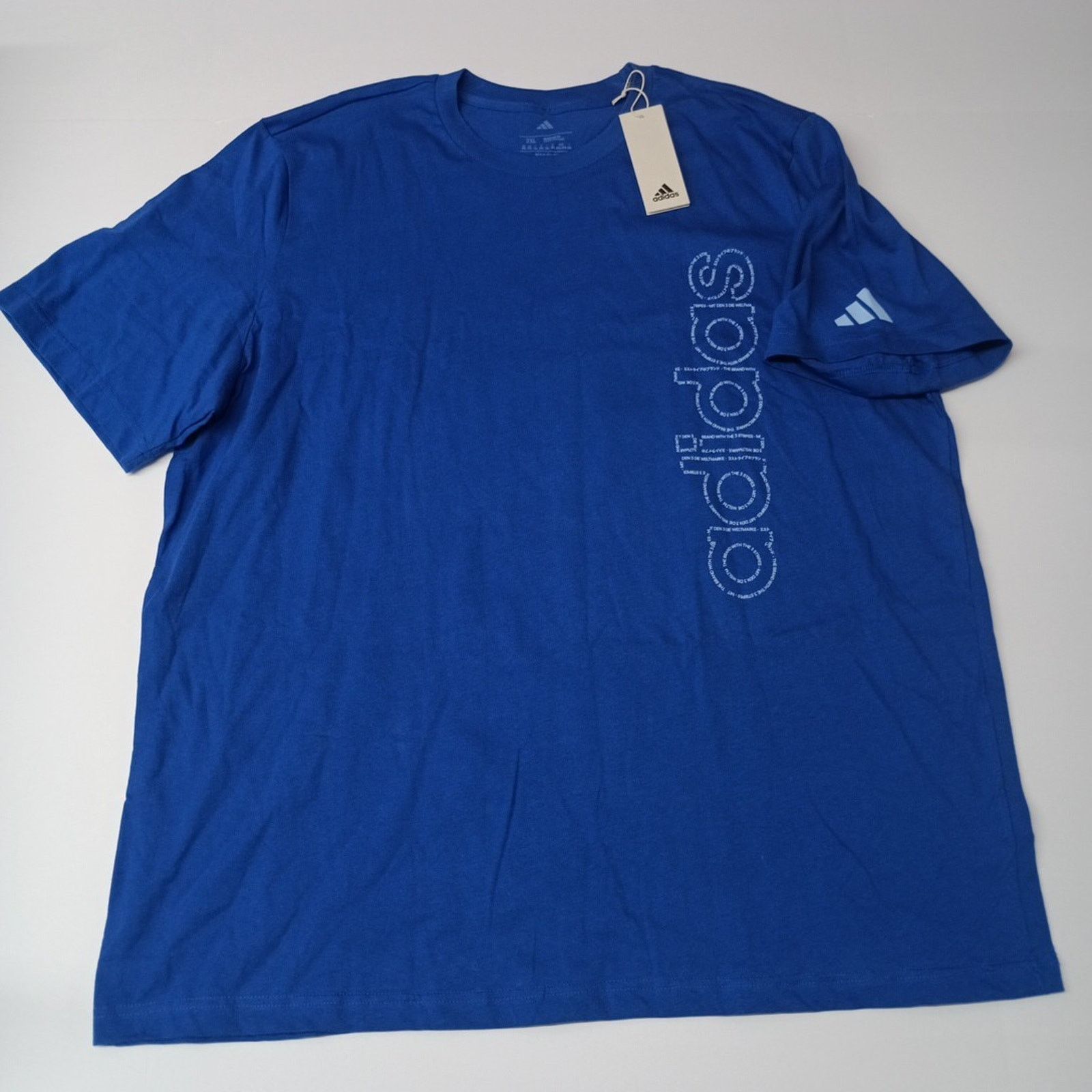 Adidas Adidas Men's Linear Tee T-Shirt Royal Blue Size 2XL XXL NWT Size US XXL / EU 58 / 5 - 1 Thumbnail