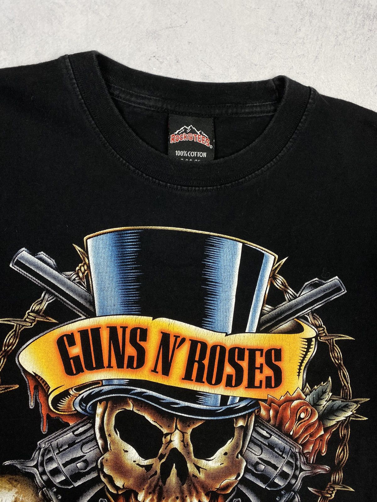 Guns N' Roses × Vintage Vintage 90 s Guns N' Roses Over Print Rock Band Tee Size US S / EU 44-46 / 1 - 4 Thumbnail