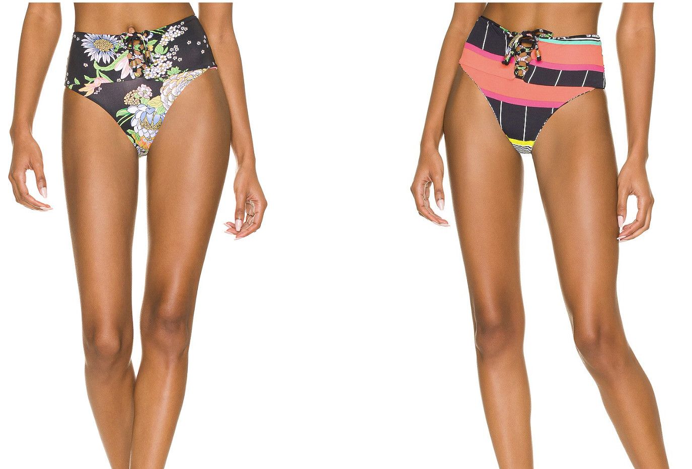 MAAJI Sushi Floral High Waist Swim Bottom ( M )