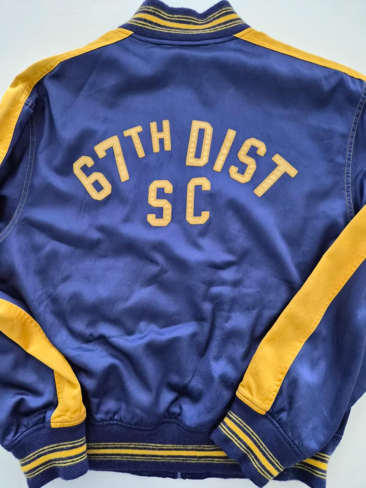 Polo Ralph Lauren Polo Ralph Lauren 67th District Satin Bomber Jacket M Blue Size US M / EU 48-50 / 2 - 5 Thumbnail