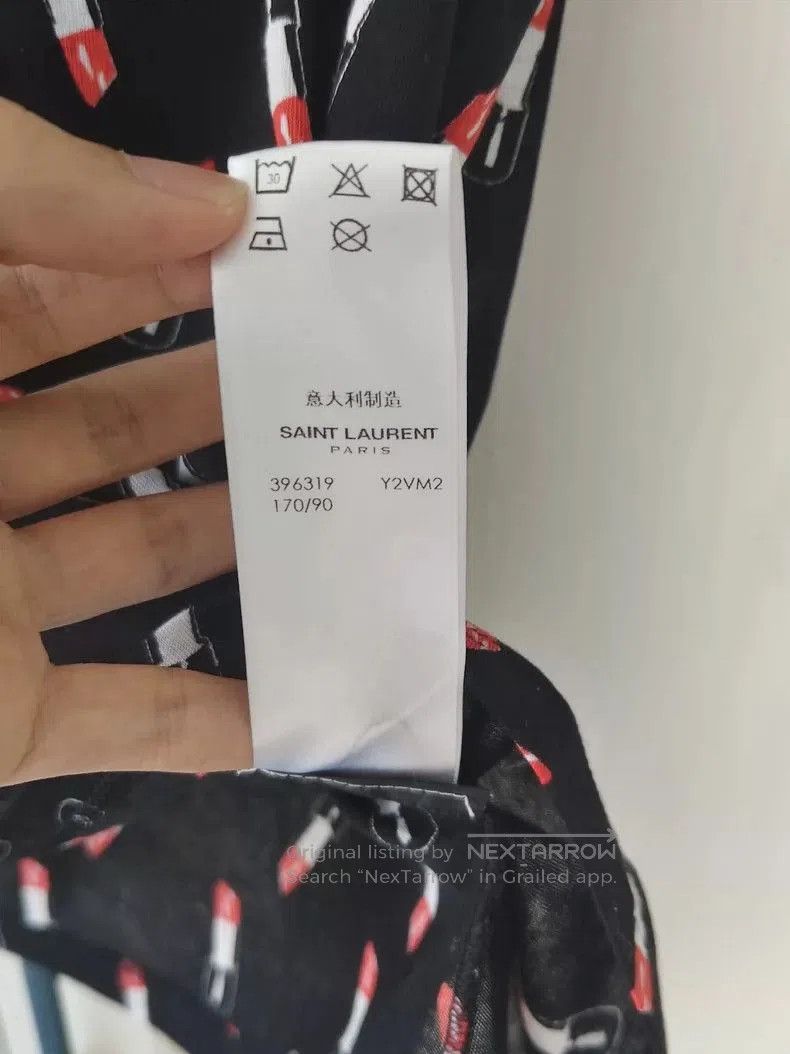 Saint Laurent Paris Saint Laurent Lipstick Print Short Sleeve Tee. Size US M / EU 48-50 / 2 - 5 Thumbnail