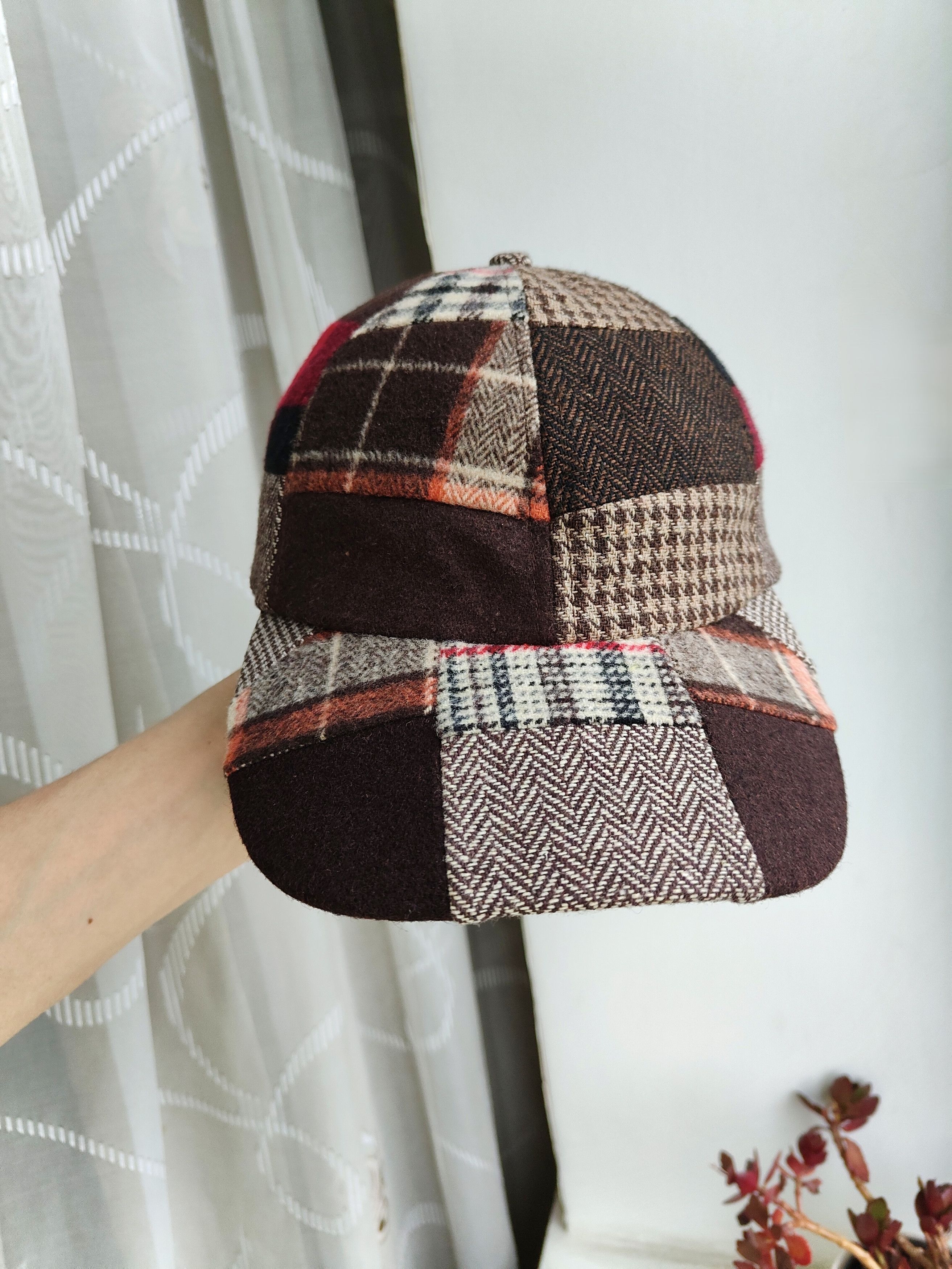 Hawkings Mcgill Hawkins Woolen Cap Flat Cap Men's Cap Hat Size ONE SIZE - 3 Thumbnail