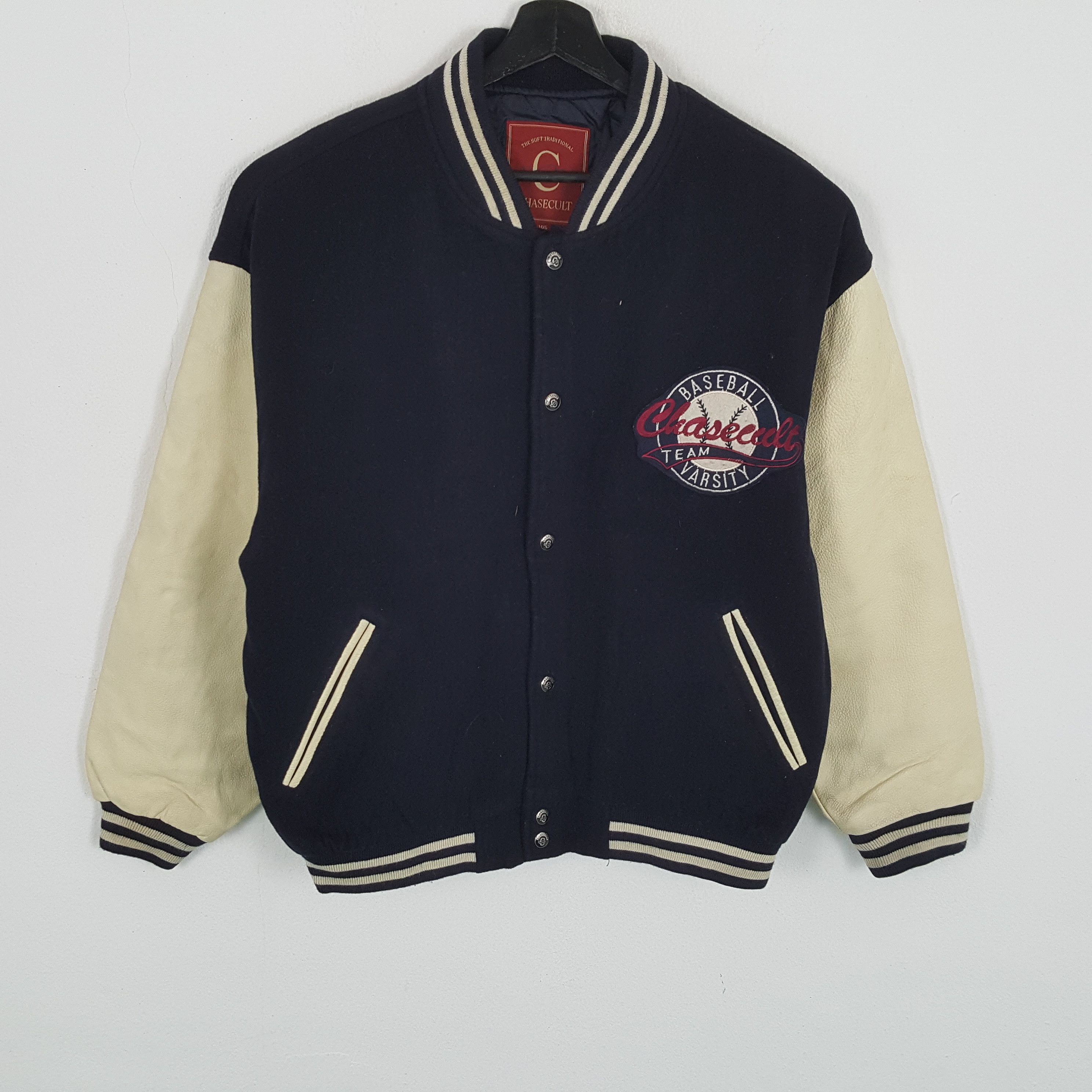 MLB × Vintage CHASECULT BASEBALL TEAM Varsity Jacket Winter Style Size US XL / EU 56 / 4 - 3 Thumbnail