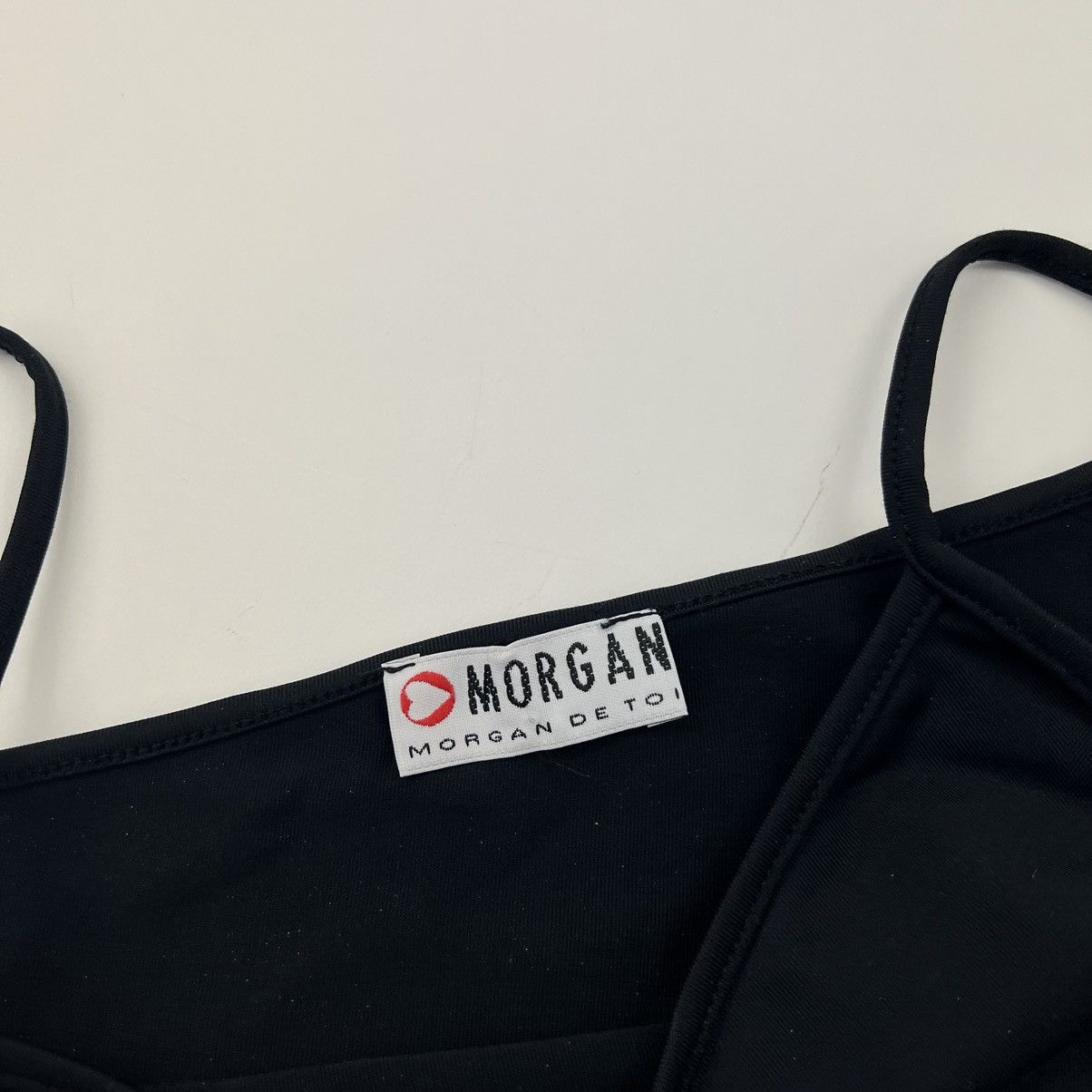 Japanese Brand × Morgan Homme Morgan de toi Tank top black Nylon Size S / US 4 / IT 40 - 3 Thumbnail
