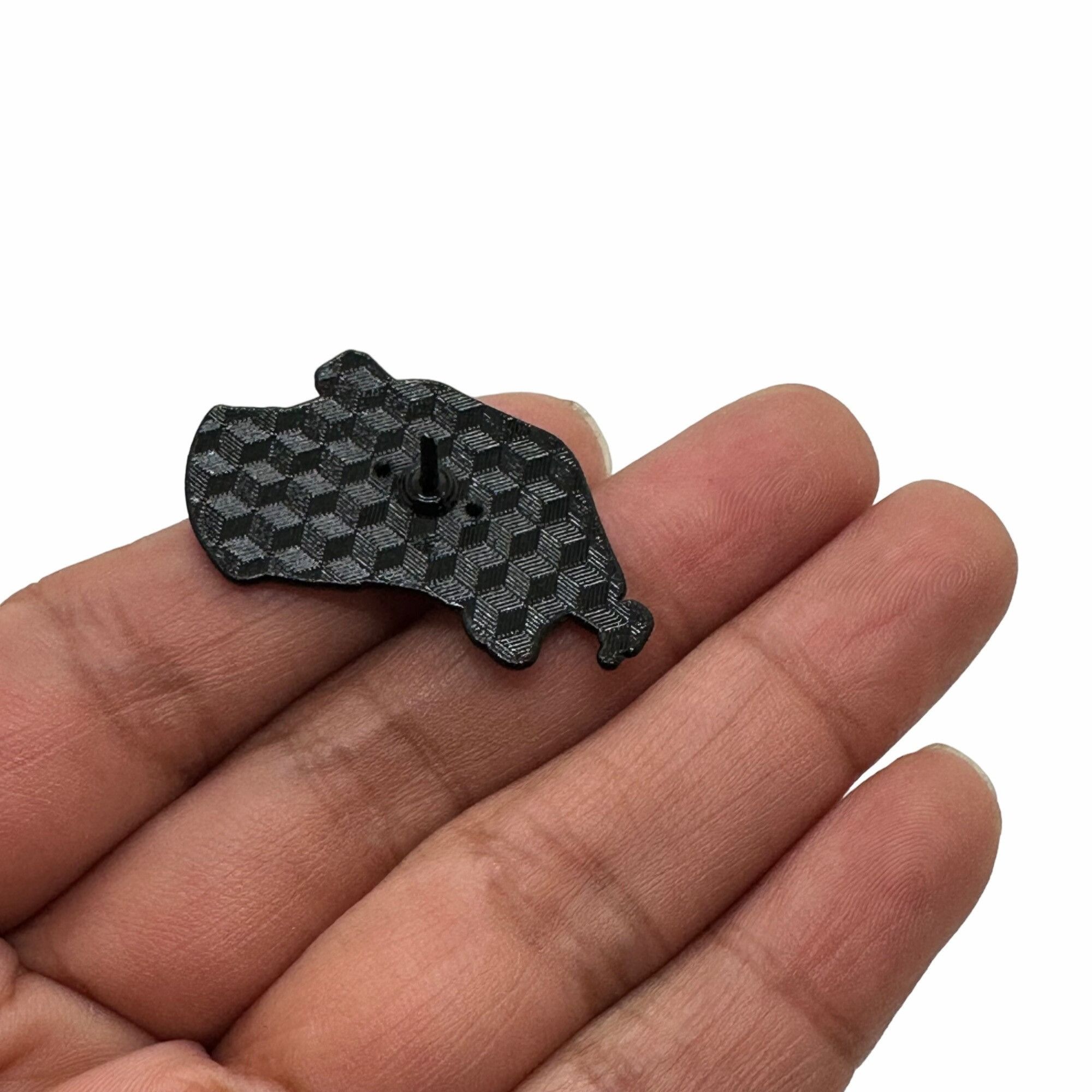 Other 🤩Blue hand holding dental drill Enamel Pin with Rubber Clut Size ONE SIZE - 3 Thumbnail