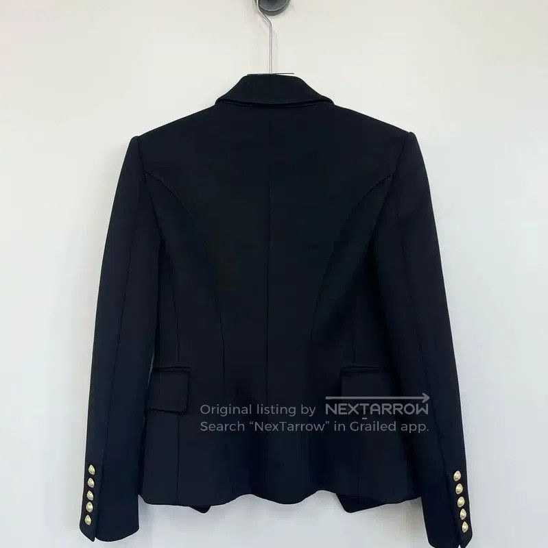 Balmain Balmain Women's Black Double-Breasted Jacket . Size S / US 4 / IT 40 - 2 Thumbnail