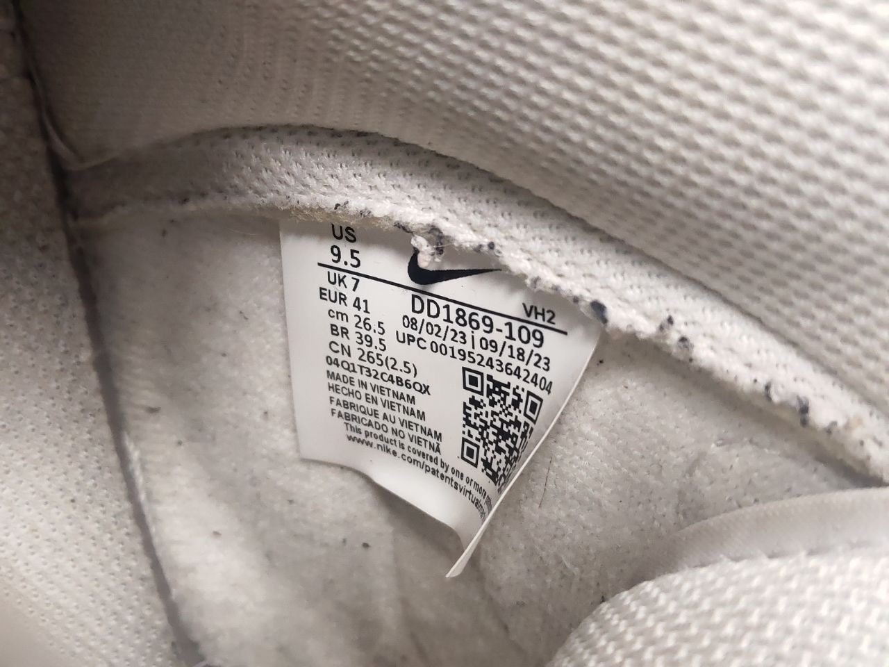 Nike Nike Dunk High Sail Gum Leather White Sneakers Vintage Style Size US 7.5 / EU 40-41 - 23 Thumbnail