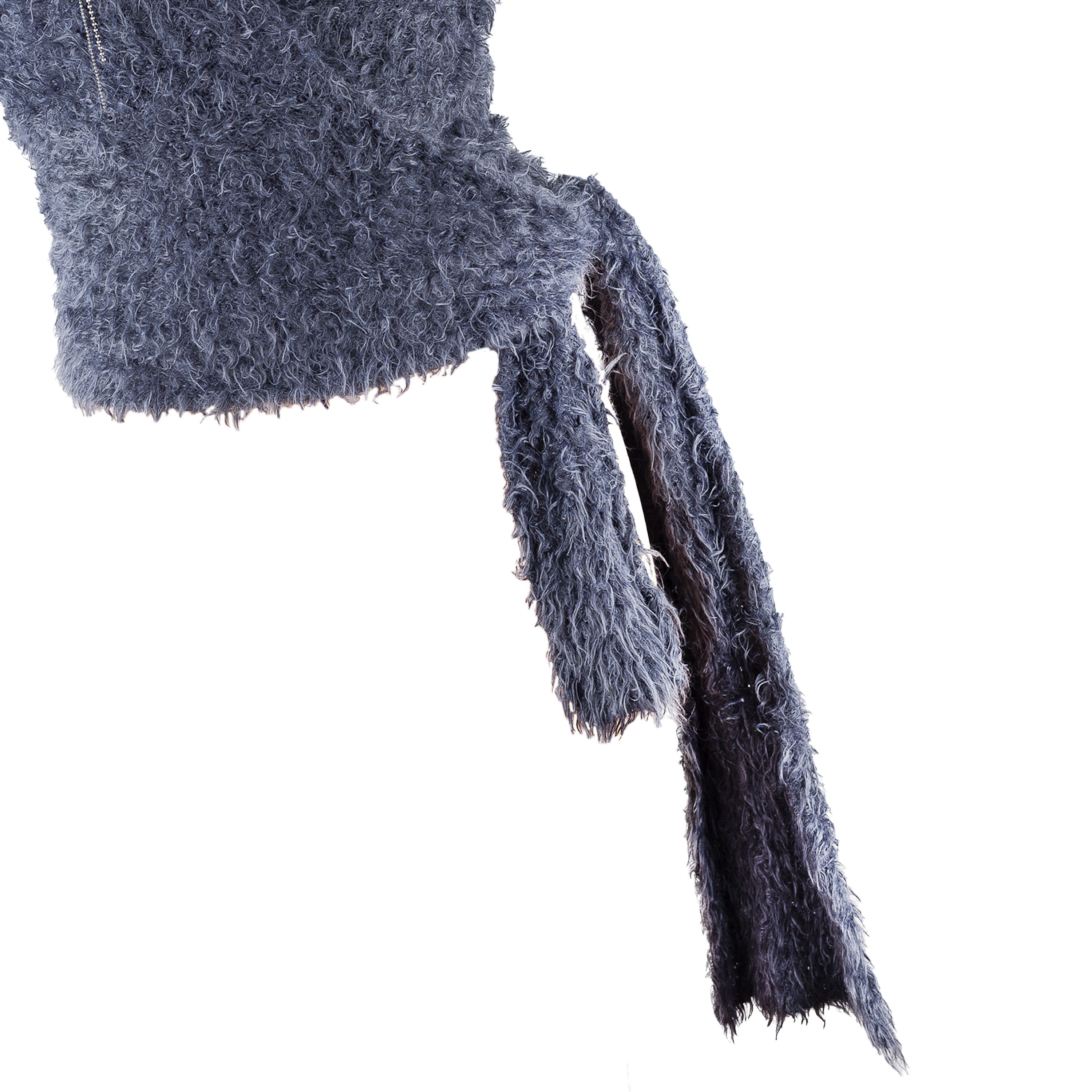 Cop Copine Cop Copine Vintage Dark Blue/Grey Wrap Around Top (ONE SIZE) Size ONE SIZE - 3 Thumbnail