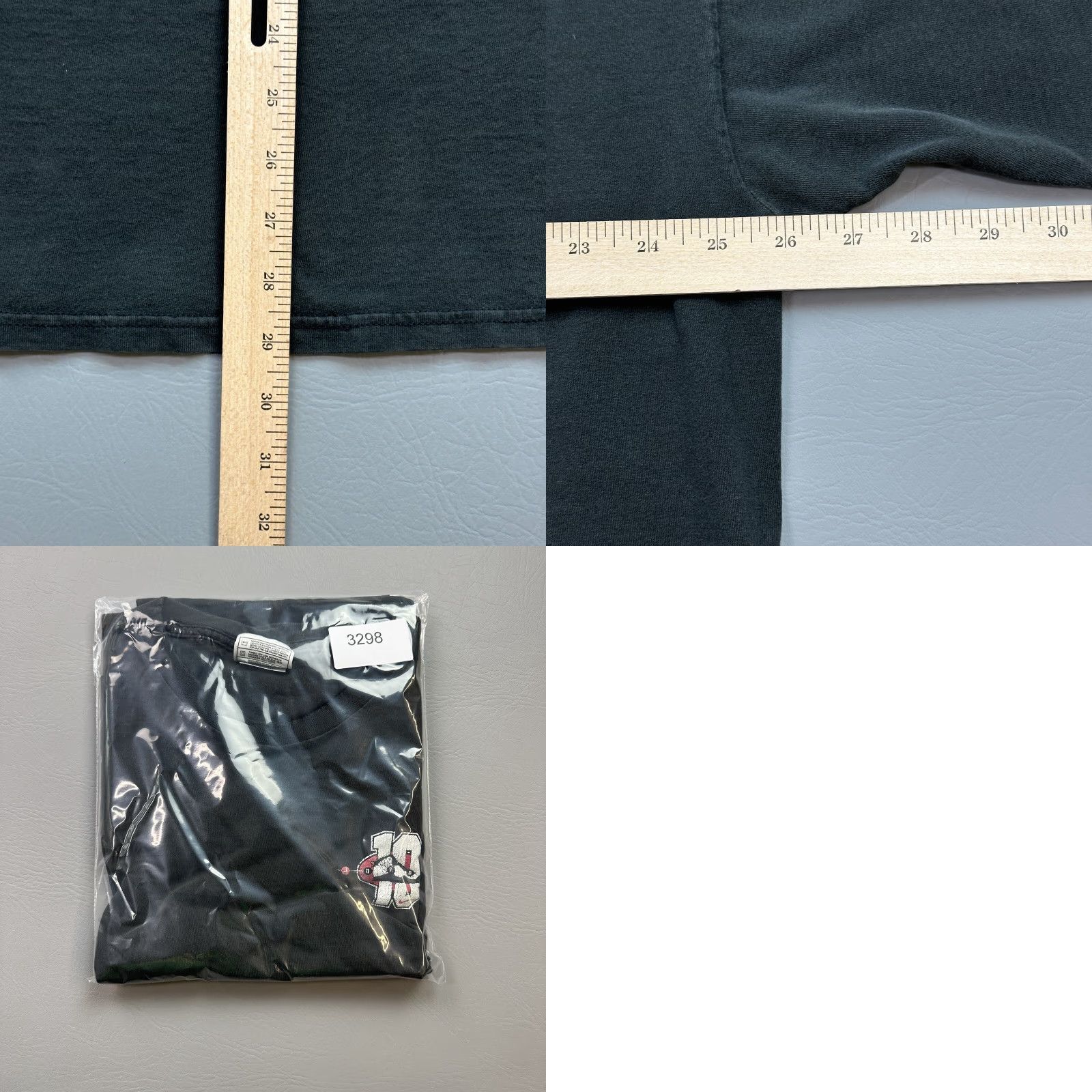 Nike VINTAGE Nike Air Jordan Shirt Mens 2XL Black Jordan 10 Sole Graphic USA Made 90s Size US XXL / EU 58 / 5 - 10 Thumbnail