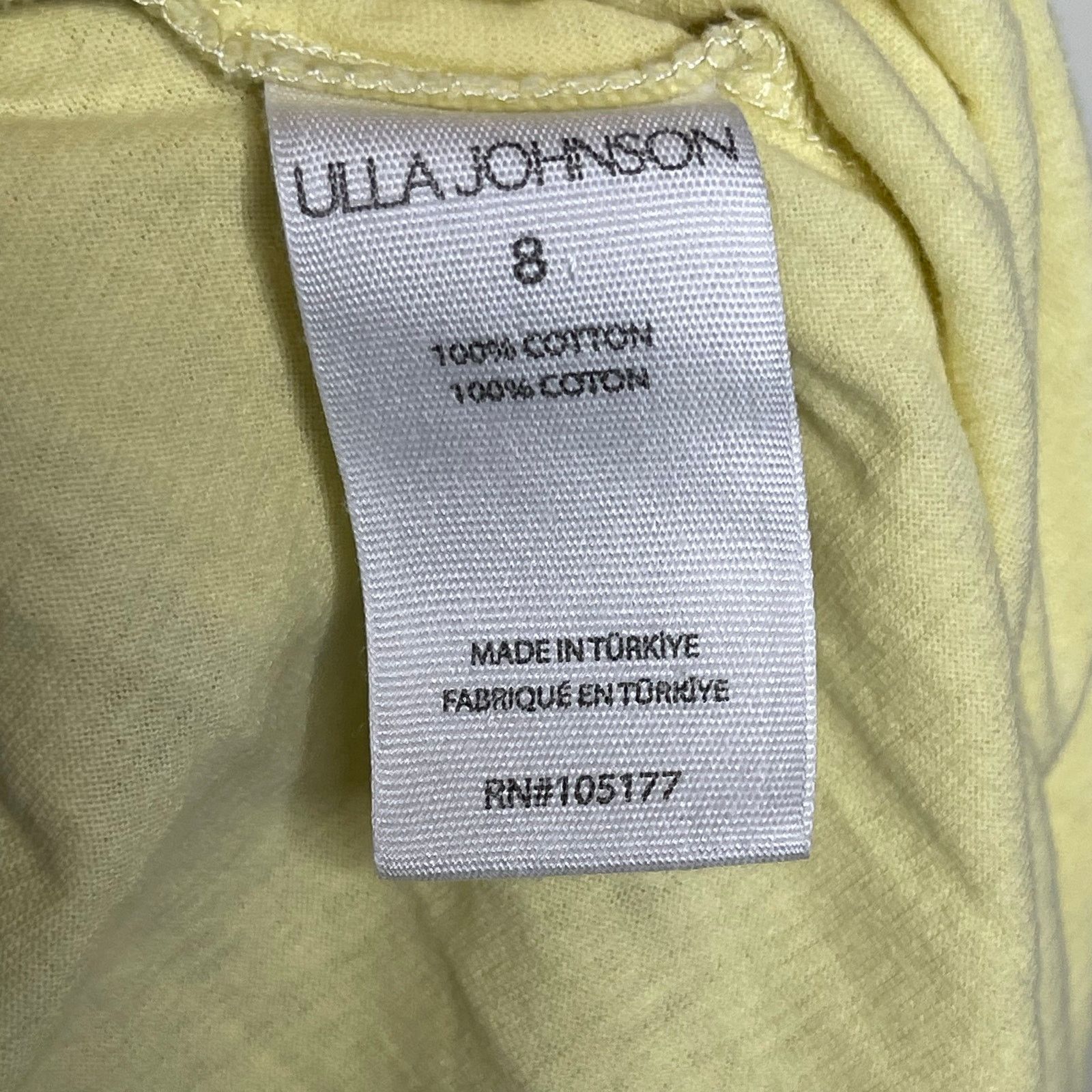 Ulla Johnson Ulla Johnson Freya Yellow Jersey Cotton midi Sun Dress sz 8 Size M / US 6-8 / IT 42-44 - 7 Thumbnail