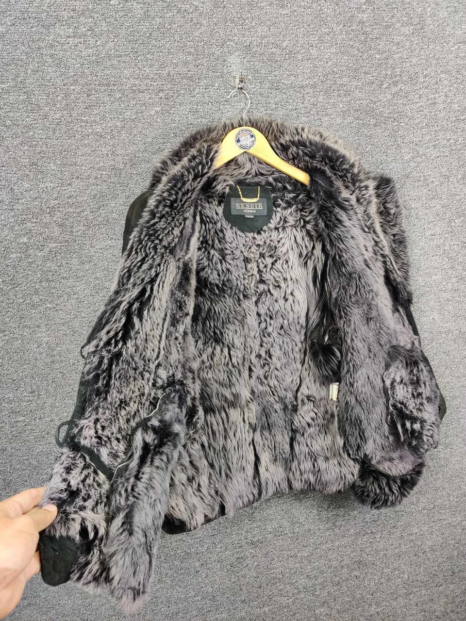 Japanese Brand Rare 🔥 Renoir Donna Faux Fur Suede Leather Jacket Size US L / EU 52-54 / 3 - 8 Thumbnail