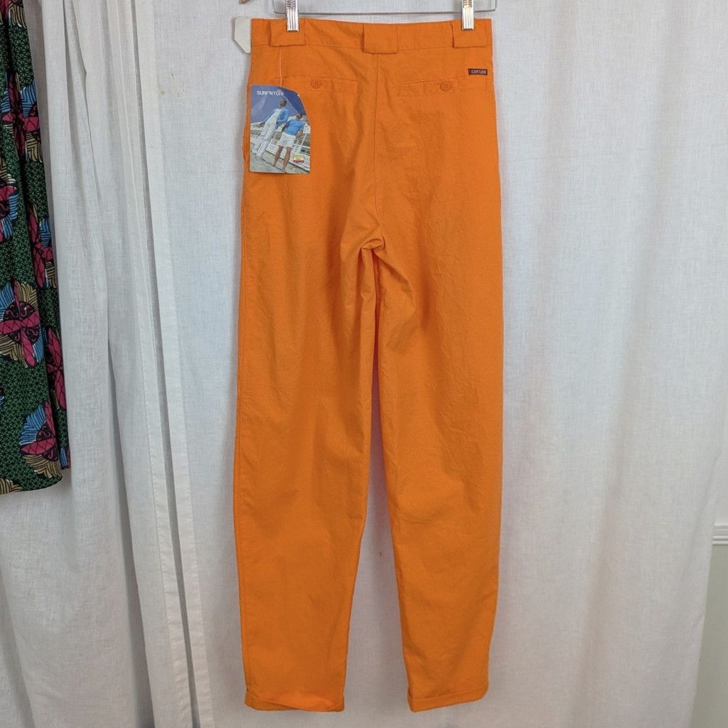 Vintage Deadstock Men's Cotler Surf N' Turf Blaze Orange Pants 30" Size US 30 / EU 46 - 5 Thumbnail