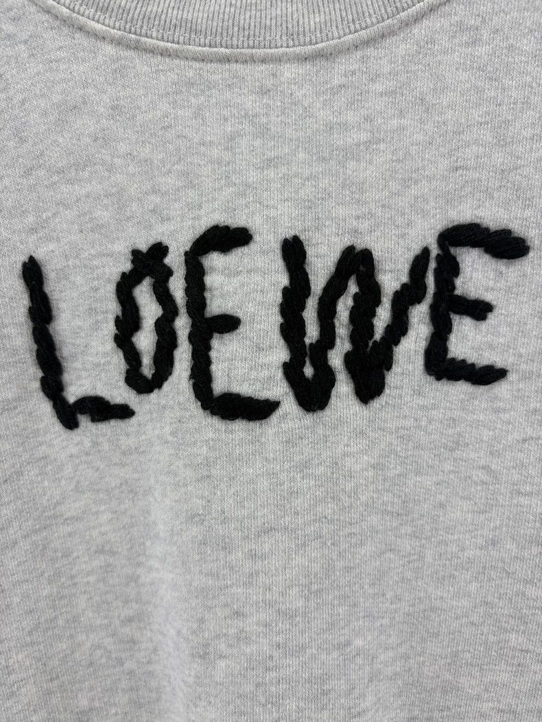 Loewe Loewe Chest embroidered logo gray sweater Size M / US 6-8 / IT 42-44 - 4 Thumbnail