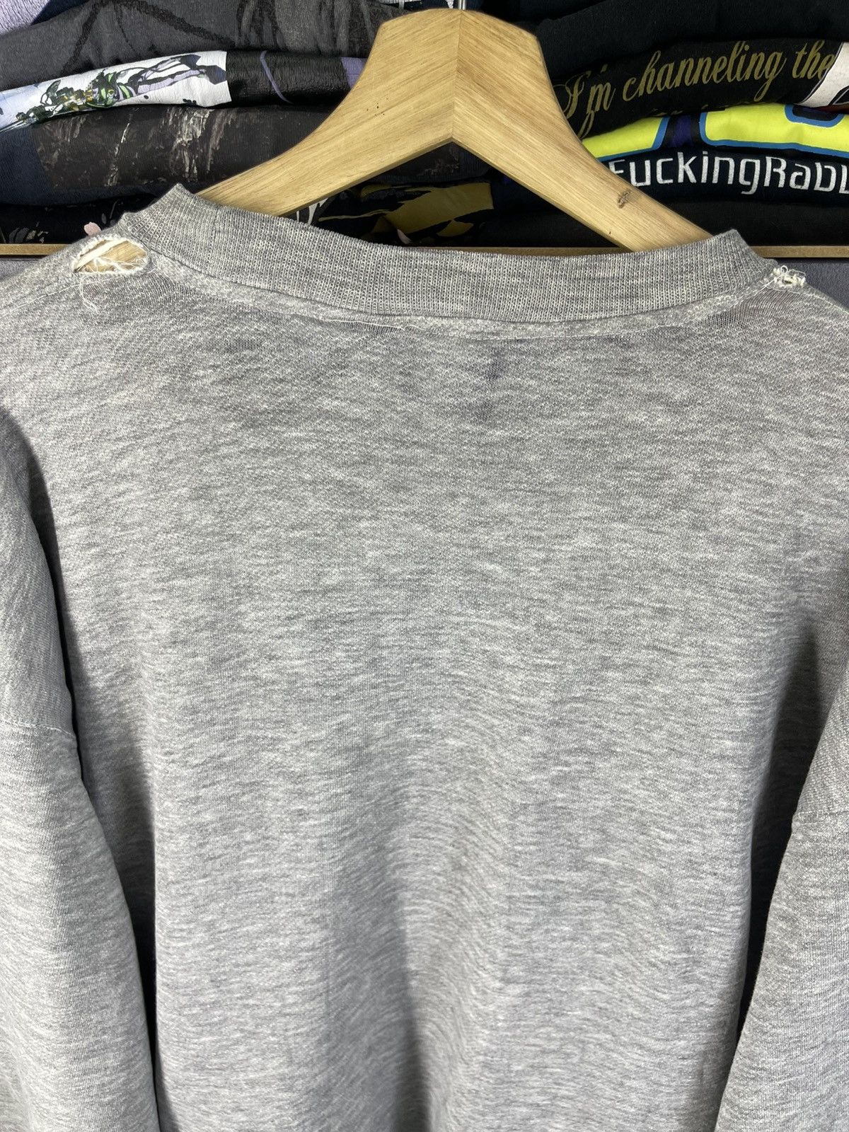 Stussy Thrashed Vintage 90's Stussy Embroidered Logo Sweatshirt Size US XL / EU 56 / 4 - 9 Thumbnail