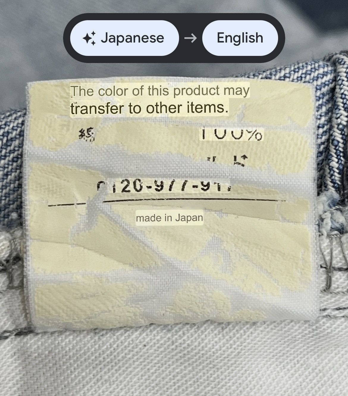 Takeo Kikuchi Vintage TAKEO KIKUCHI Grunge Patch Ripped Slim Fit LGB Style Size US 31 - 18 Thumbnail