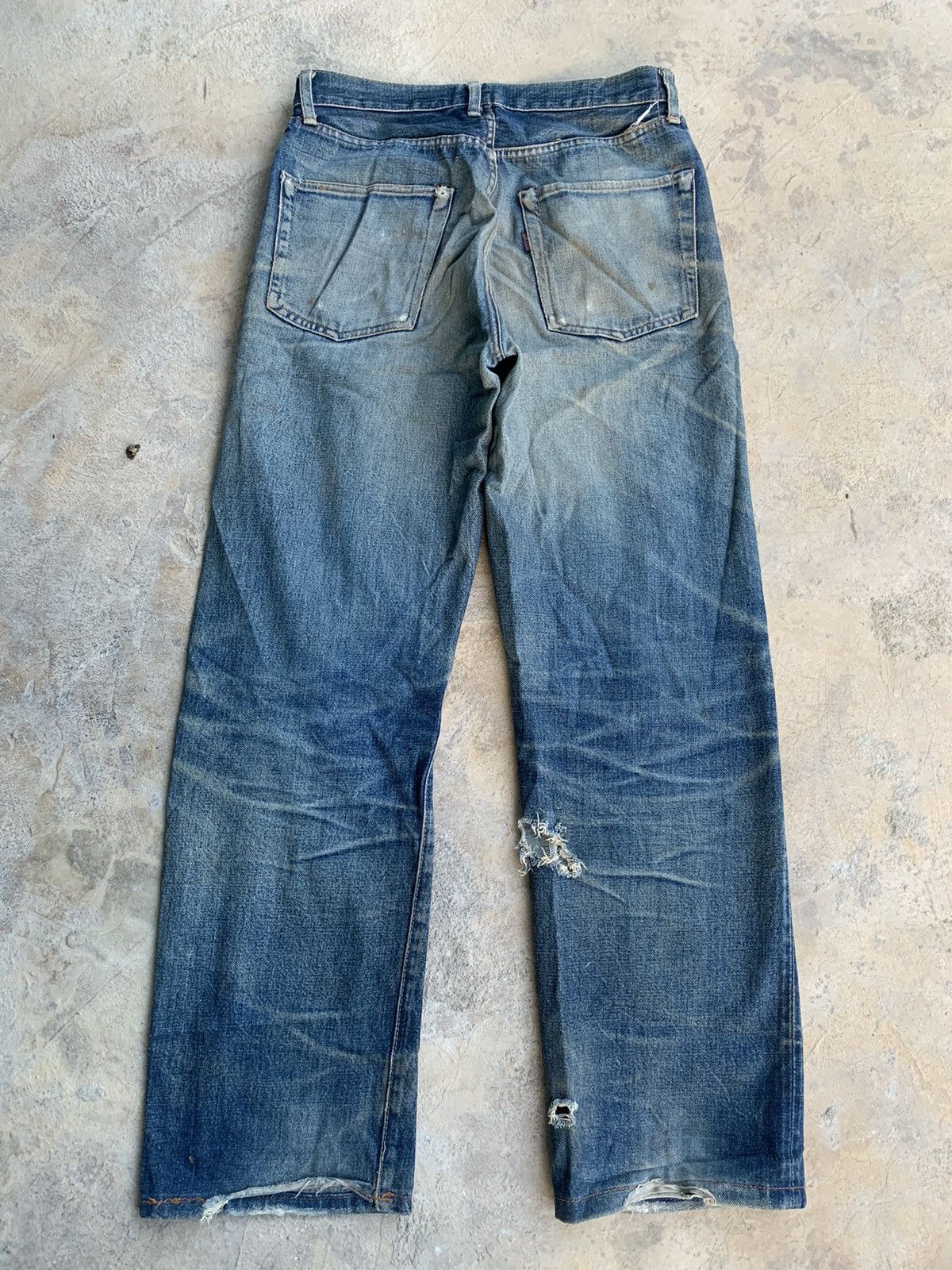 Sugar Cane Vintage Distressed Sugar Cane Redline Selvedge Denim Size US 30 / EU 46 - 4 Thumbnail