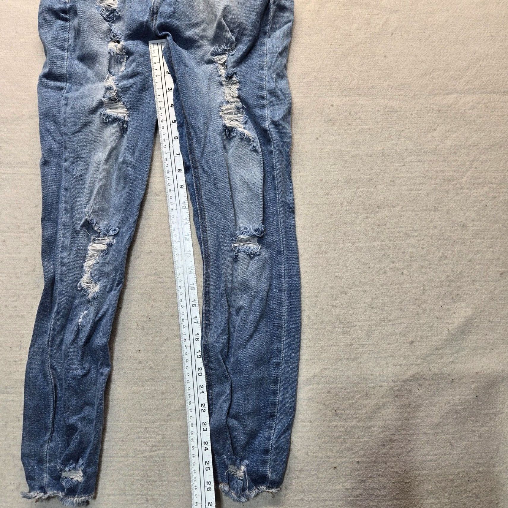 Vintage Tinseltown Jeans Blue High Rise Mom Distressed Adult Women's Size 8 Womens Size 30" / US 8 / IT 44 - 6 Thumbnail