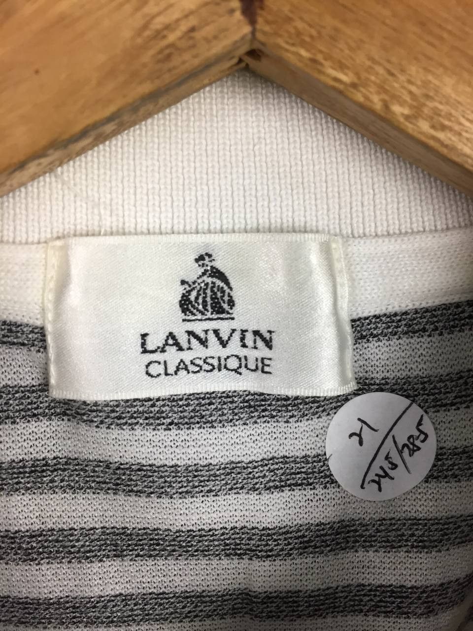 Lanvin Vtg Lanvin Classique Striped Pocket Luxury Polo Shirt Size US M / EU 48-50 / 2 - 10 Thumbnail