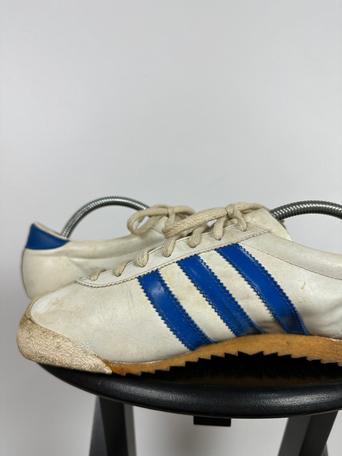 Adidas 1970-80s Adidas Rom Leather Sneakers Made In Austria Size US 9 / EU 42 - 18 Thumbnail