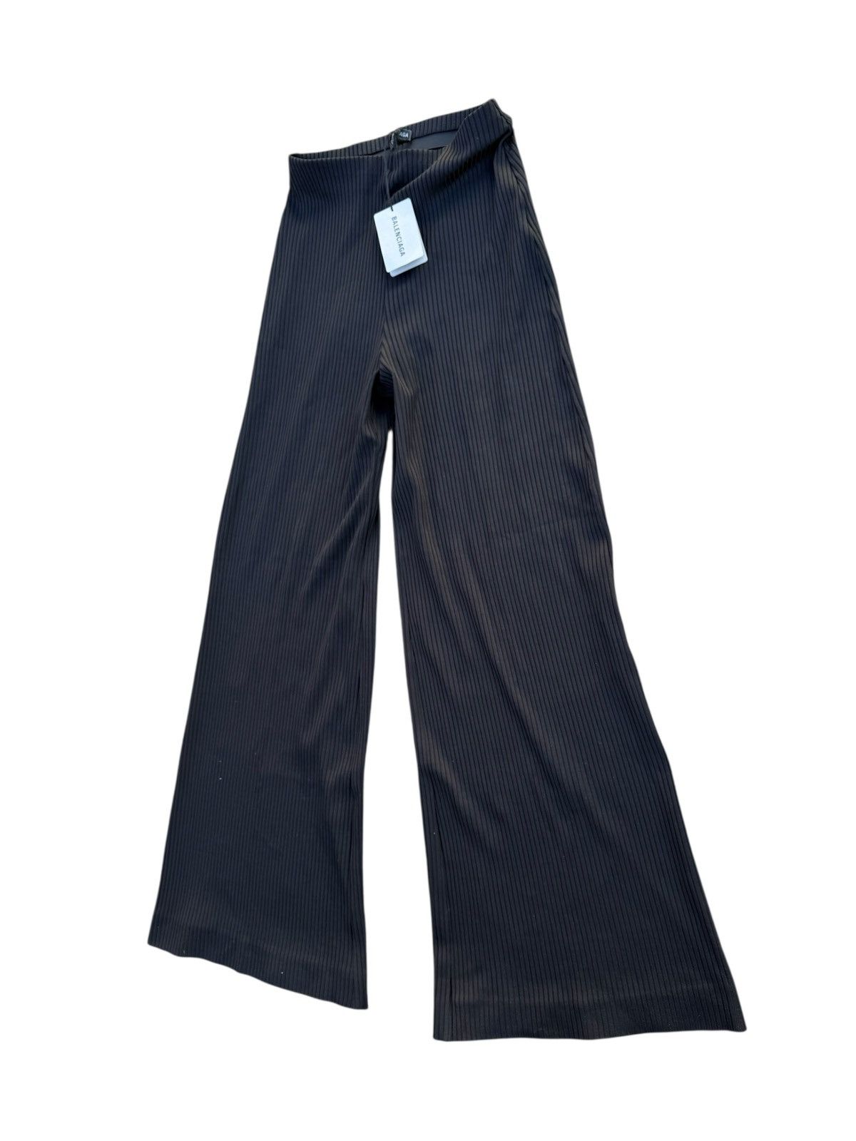 Balenciaga Balenciaga black ribbed flared pants Size 26" / US 2 / IT 38 - 2 Thumbnail