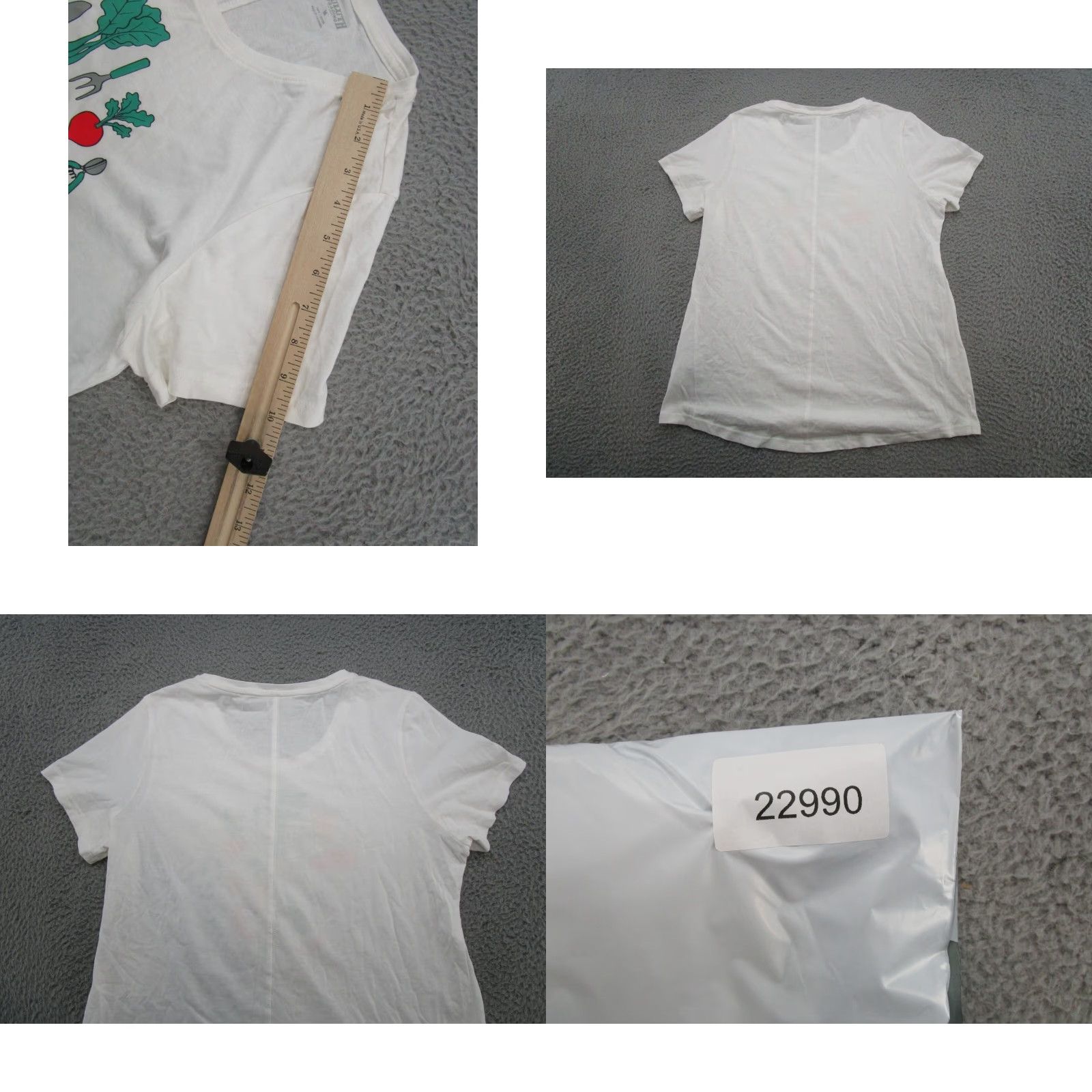 Vintage Duluth Women's Gardening Vegetables T-Shirt Size M Cotton White Reading/Read Size M / US 6-8 / IT 42-44 - 8 Thumbnail