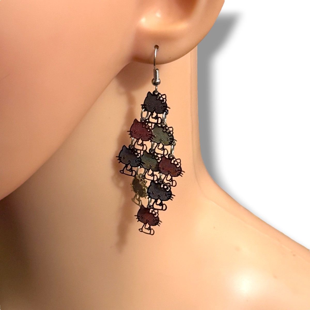 Other Multicolor Hello Kitty chandelier earrings Size ONE SIZE - 2 Thumbnail