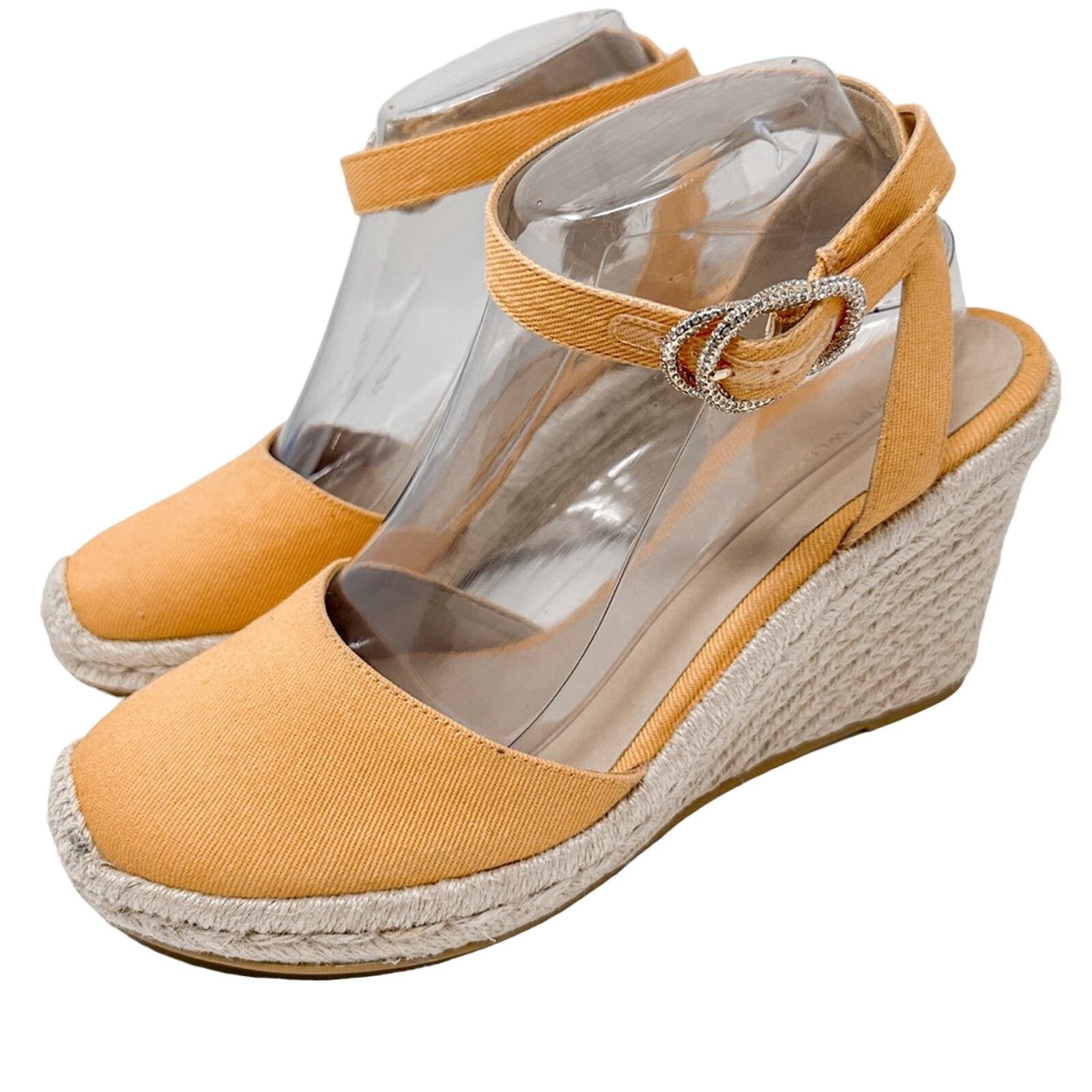 Stuart Weitzman Stuart Weitzman Mango Espadrille Wedge Sandal, NEW, Size 9 Size US 9 / IT 39 - 1 Thumbnail