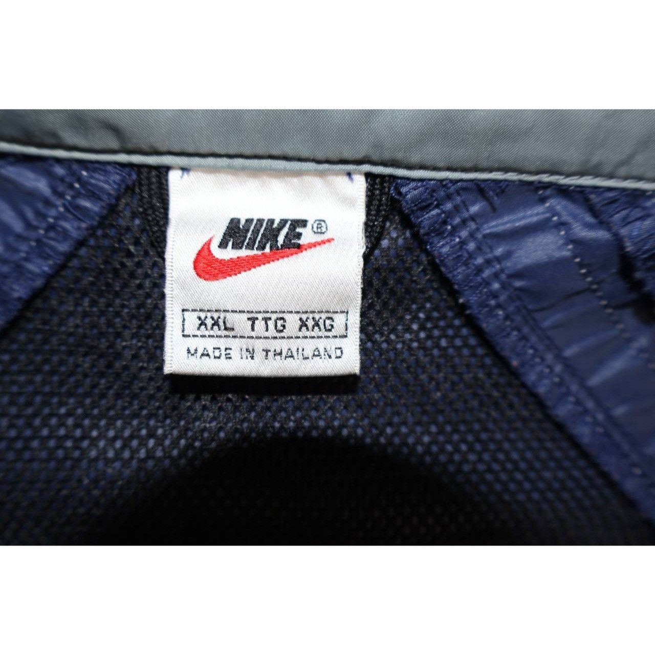 Nike VTG 90s Nike Windbreaker Jacket Mens Size 2XL Blue Gray Size US XXL / EU 58 / 5 - 3 Thumbnail
