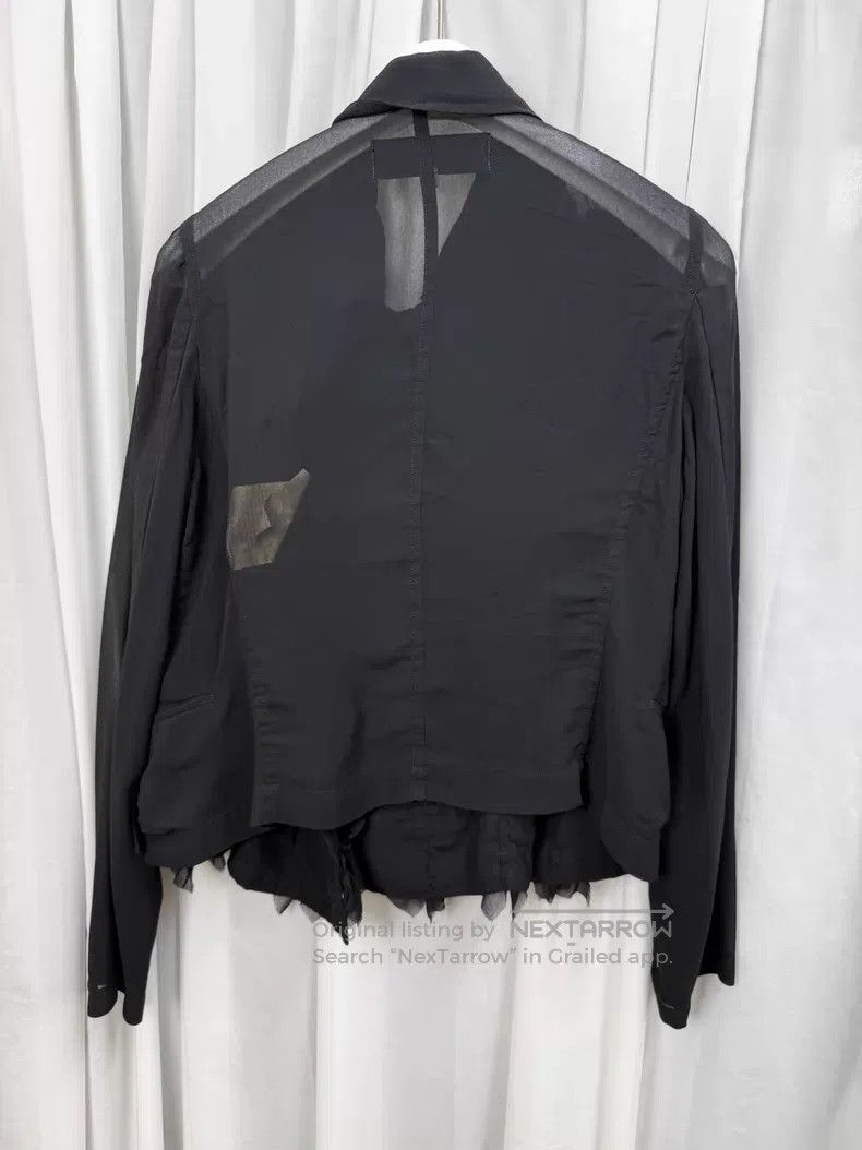 Comme des Garcons Comme des Garcons Lace fringed jacket with sheer mesh pane Size S / US 4 / IT 40 - 9 Thumbnail