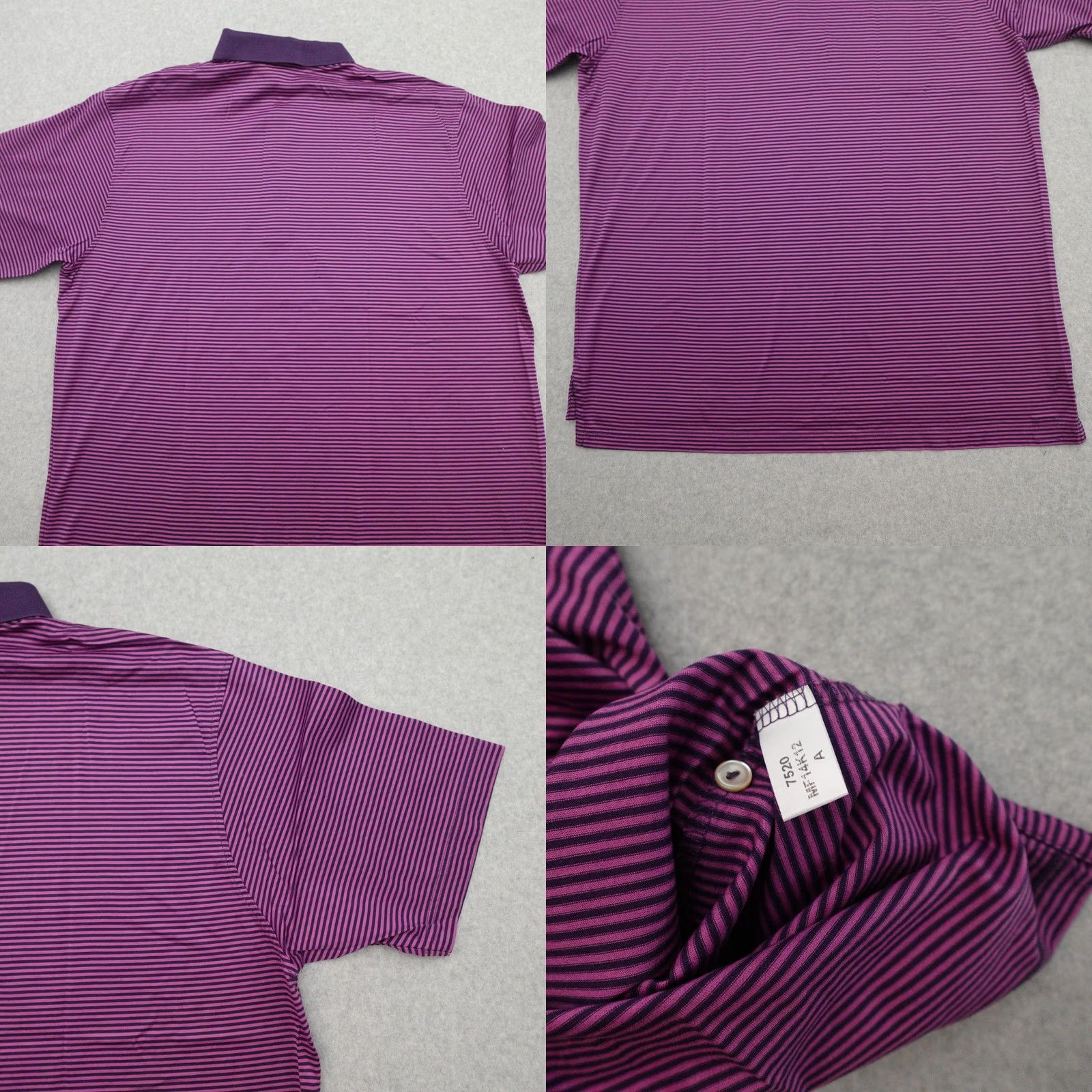 Peter Millar Peter Millar Polo Shirt Mens XL Golf Purple Plum Stripe Bel Air CC 32x25 Size US XL / EU 56 / 4 - 9 Thumbnail