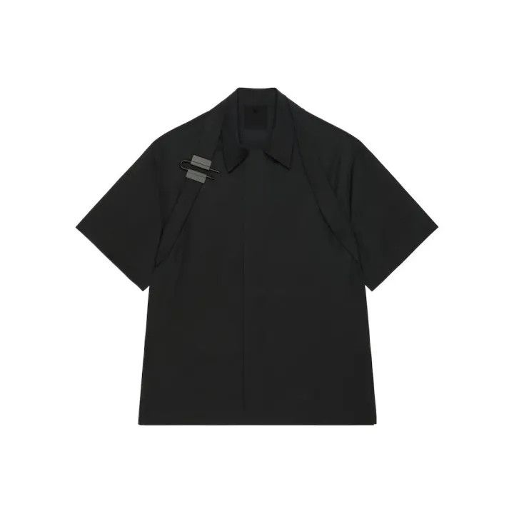 Givenchy Givenchy Black Detachable Strap Short Sleeve Shirt Size US M / EU 48-50 / 2 - 1 Thumbnail