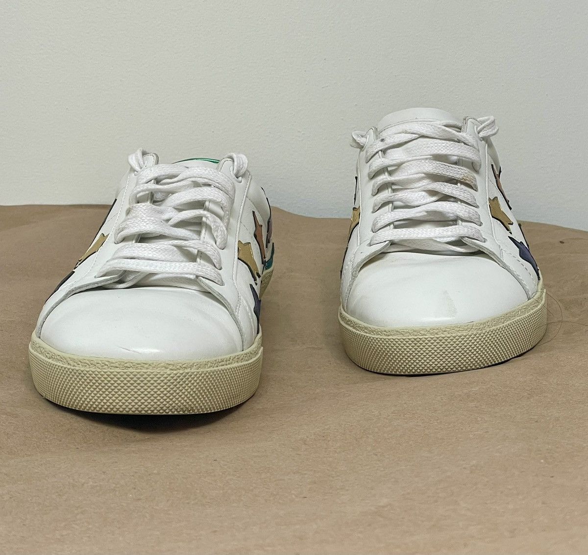 Saint Laurent Paris Saint Laurent low top sneakers rainbow color stars size 43 Size US 9.5 / EU 42-43 - 4 Thumbnail