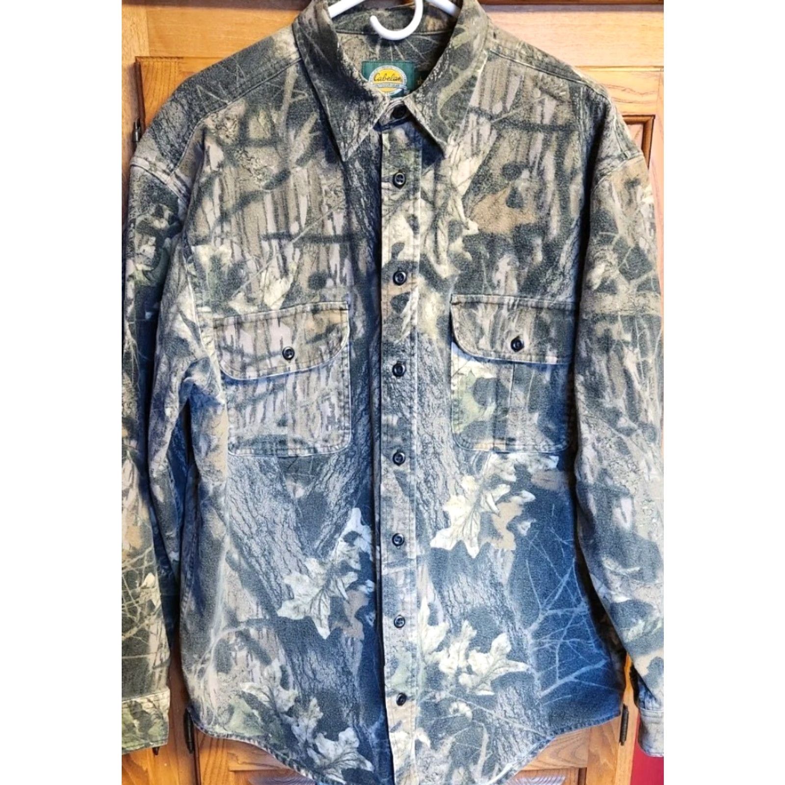 Vintage Cabela's Shirt Men L Tall LT Camo Mossy Oak Vintage Flannel Hunting Button-Up LS Size US L / EU 52-54 / 3 - 3 Thumbnail