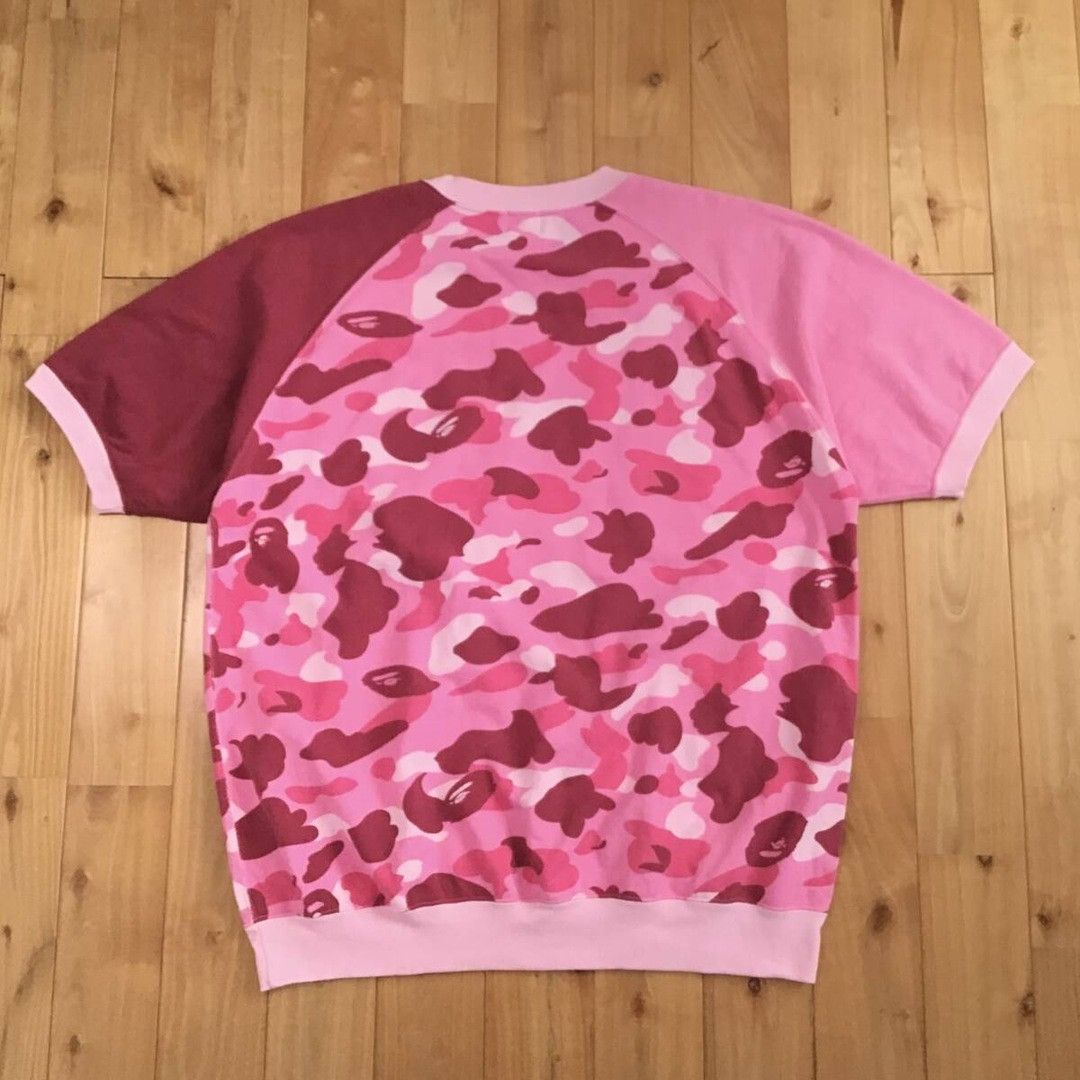 Bape 🔥Vintage🔥 BAPE Pink Camo College Logo Sweat shirt APE NIGO Size US L / EU 52-54 / 3 - 4 Thumbnail