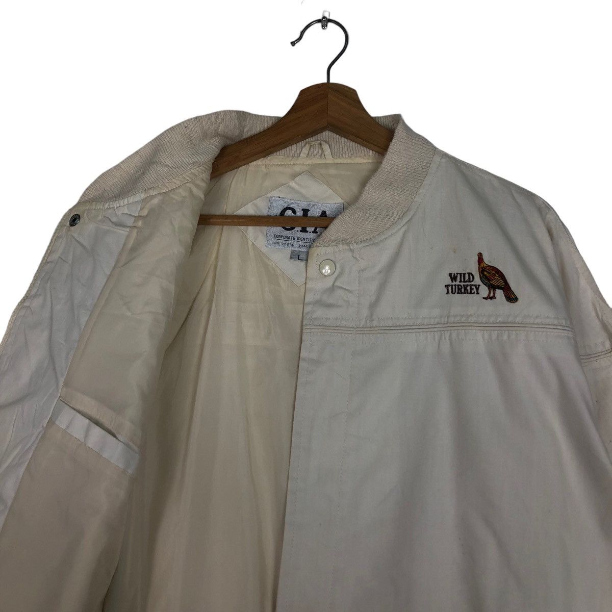 Japanese Brand 🔥Vtg Bomber Jacket CIA Wild Turkey Inspire Issey Miyake Size US L / EU 52-54 / 3 - 10 Thumbnail