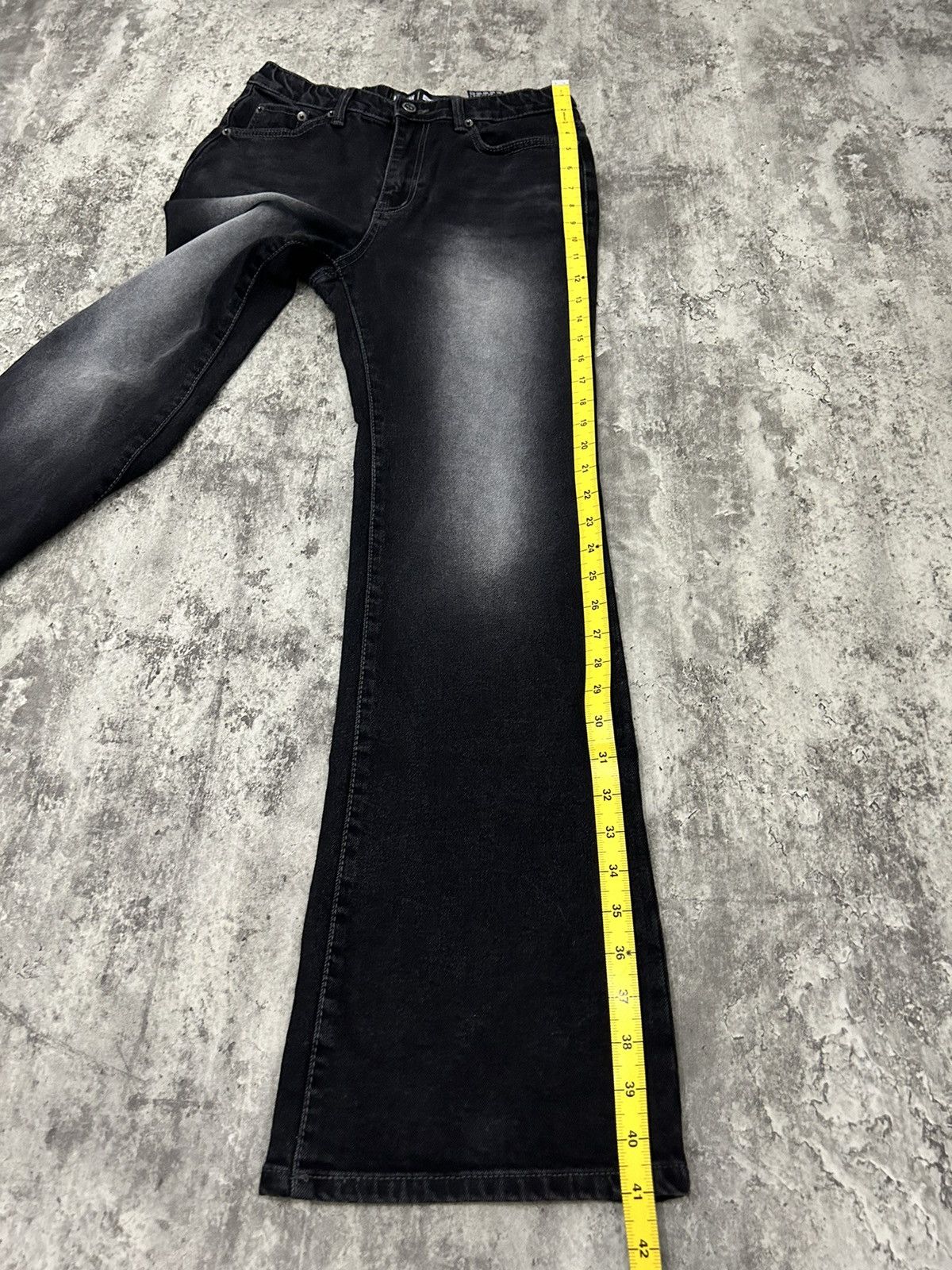 If Six Was Nine × Le Grande Bleu (L.G.B.) × Tornado Mart Millioncore Acid Wash Flare Pants Size US 27 - 20 Thumbnail