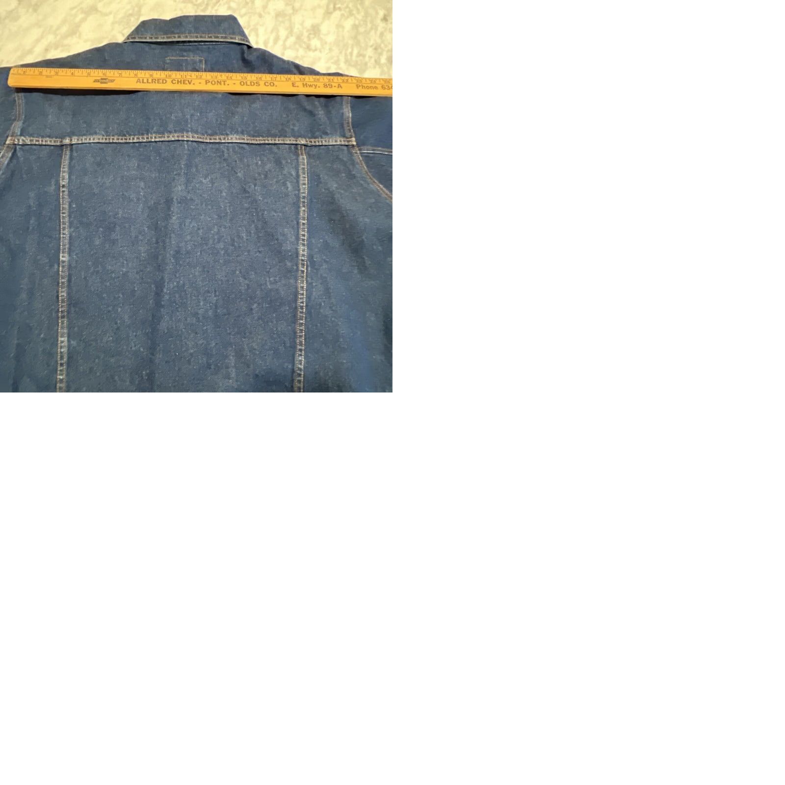 Wrangler VINTAGE Wrangler Rugged Wear Jean Jacket Mens 2XL Blue Denim Jacket USA Logo Embroidered Pockets Button Front Casual Workwear Men Size US 39 - 9 Thumbnail