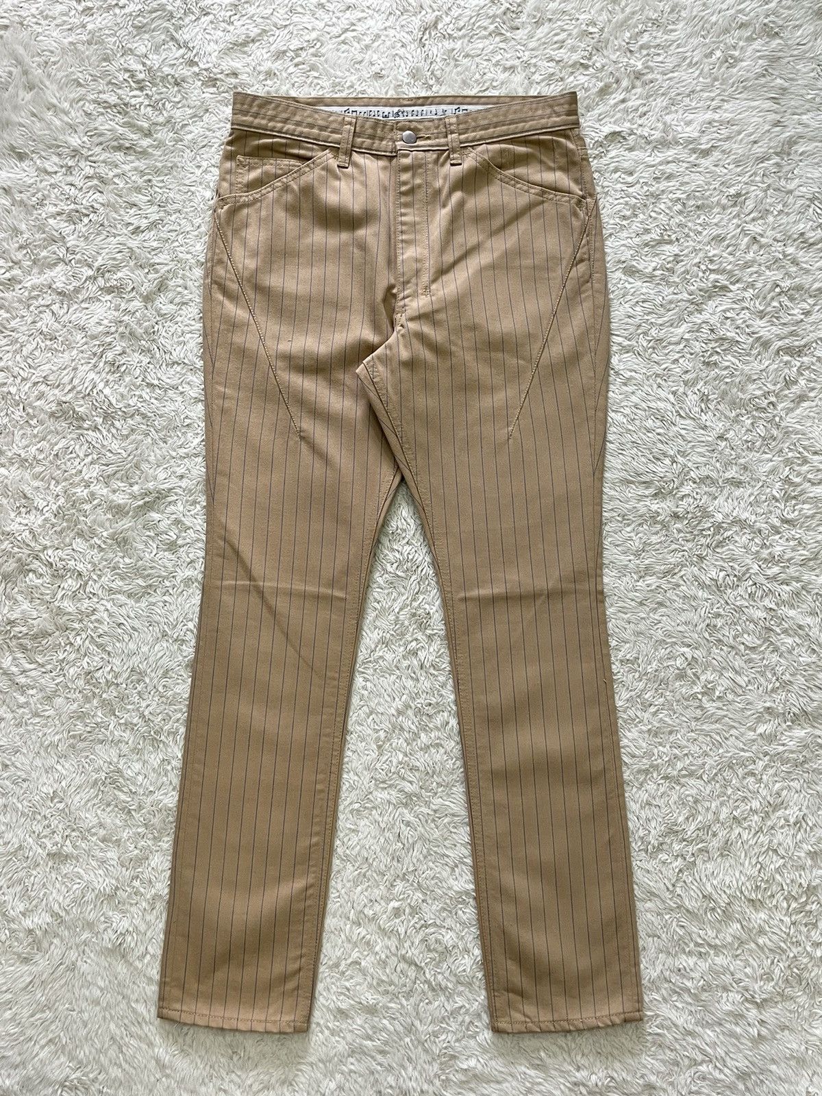 Number (N)ine number nine blue pinstripe pants Size US 30 / EU 46 - 1 Thumbnail
