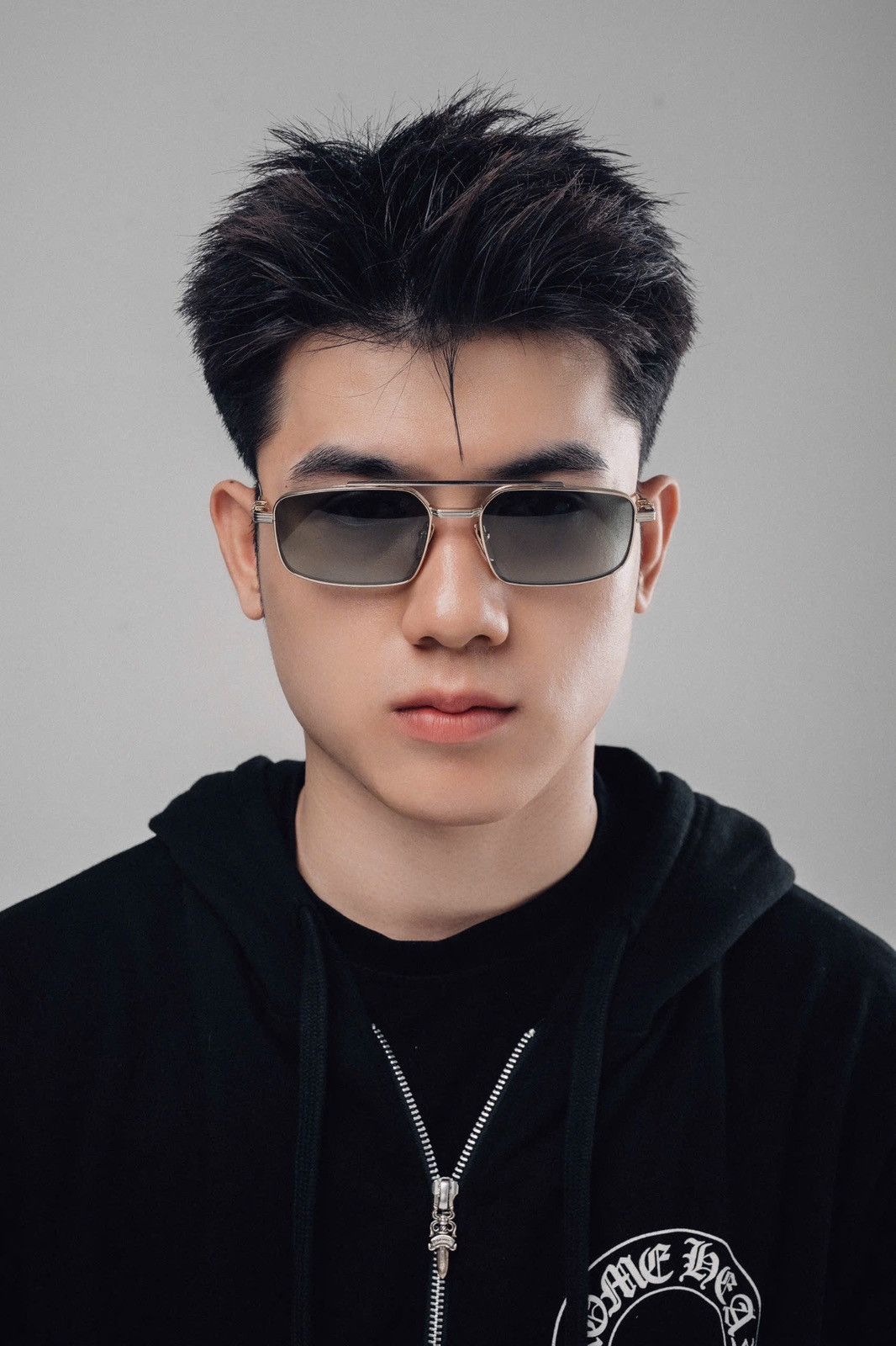 Chrome Hearts CHROME HEARTS LICK'N GOLD PLATED - SHINY SILVER SUNGLASSES Size ONE SIZE - 9 Thumbnail