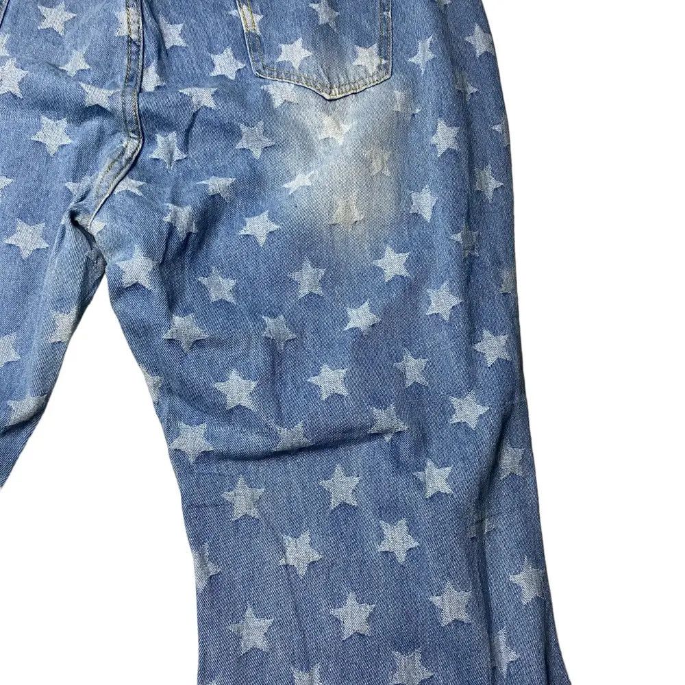 Shein 2000's Shein Super Flare Starlium Distressed Jeans Size US 40 / EU 56 - 14 Thumbnail