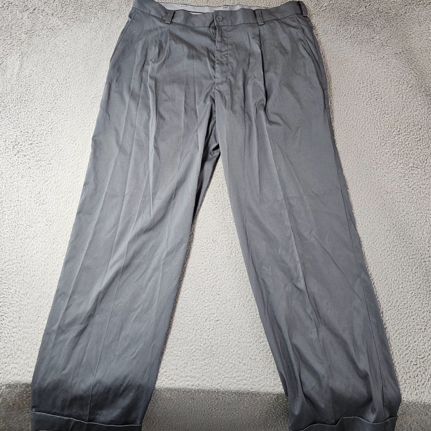 Nike Nike Golf Tour Performance DriFit Pants Mens 34x30 Grey Straight Pleated Cuffed Size US 34 / EU 50 - 2 Thumbnail